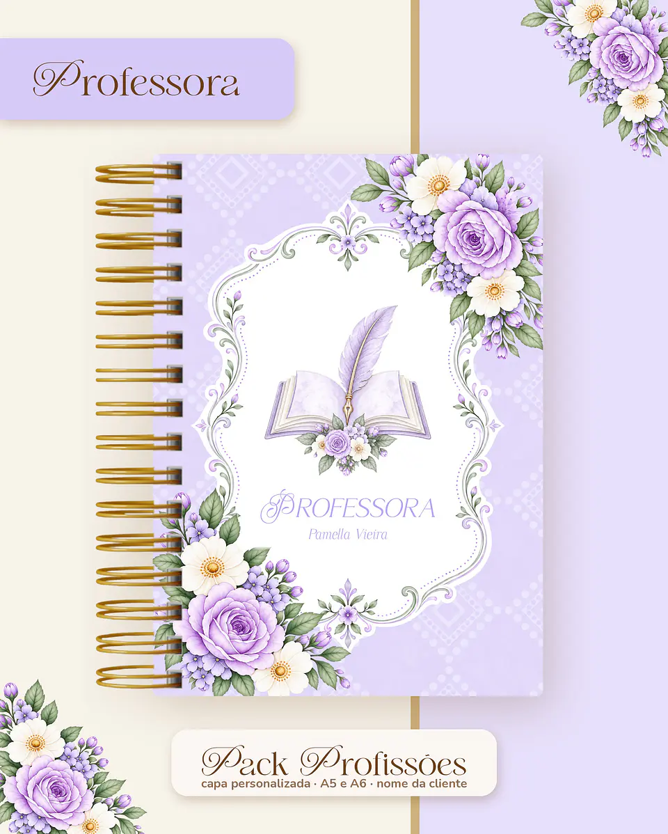 Pack Profissões 2027 - Floral Lilás 47