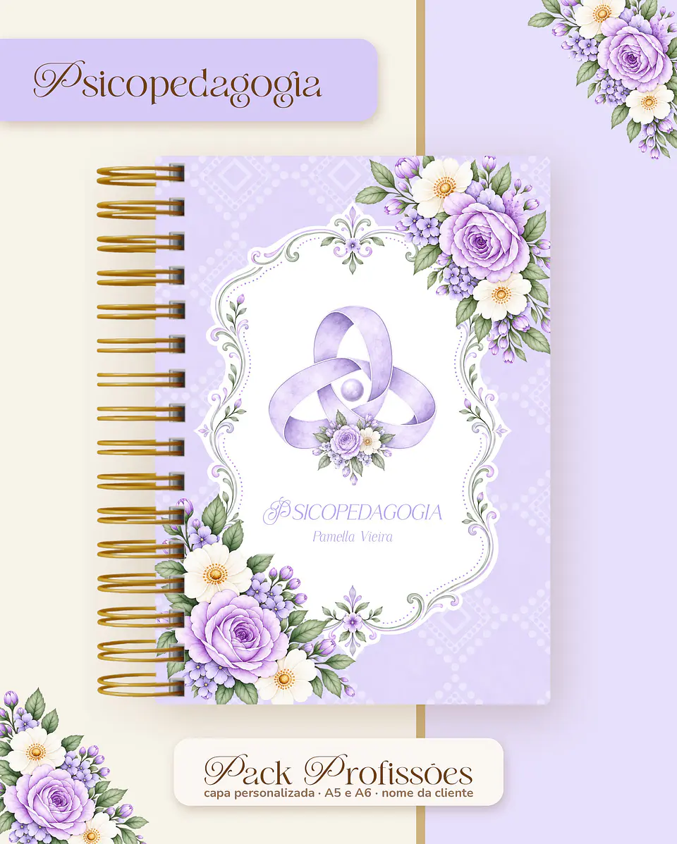 Pack Profissões 2027 - Floral Lilás 49