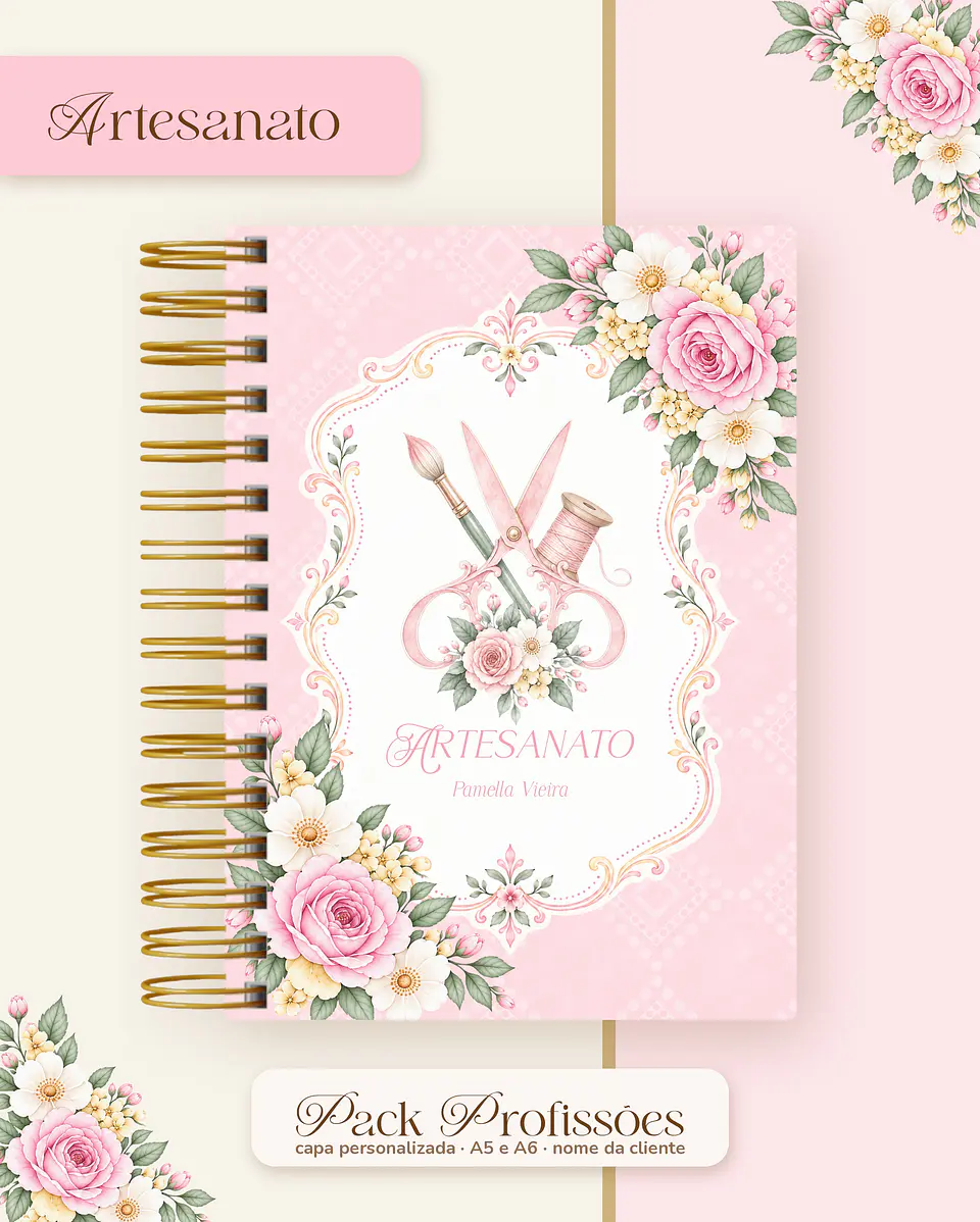 Pack Profissões 2027 - Floral Rosa 2