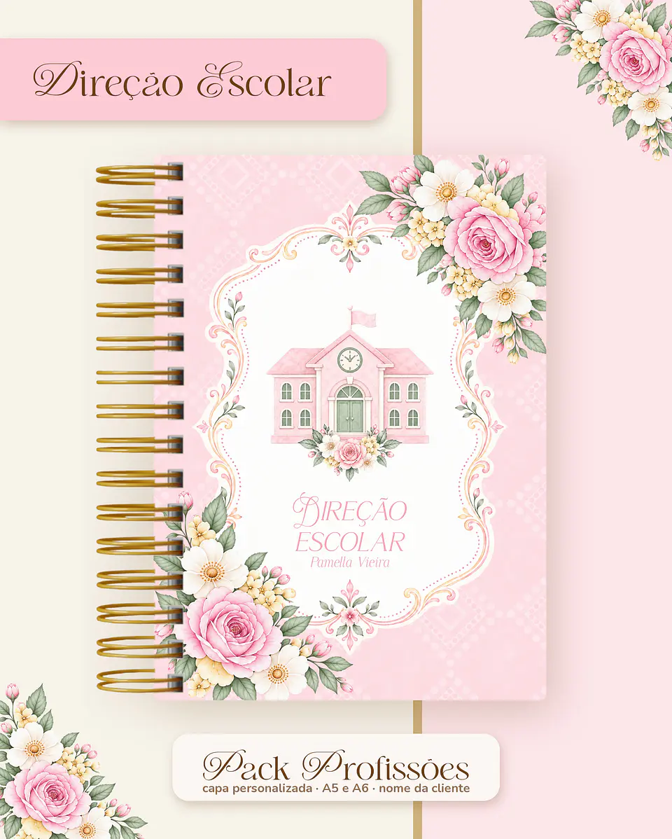 Pack Profissões 2027 - Floral Rosa 4
