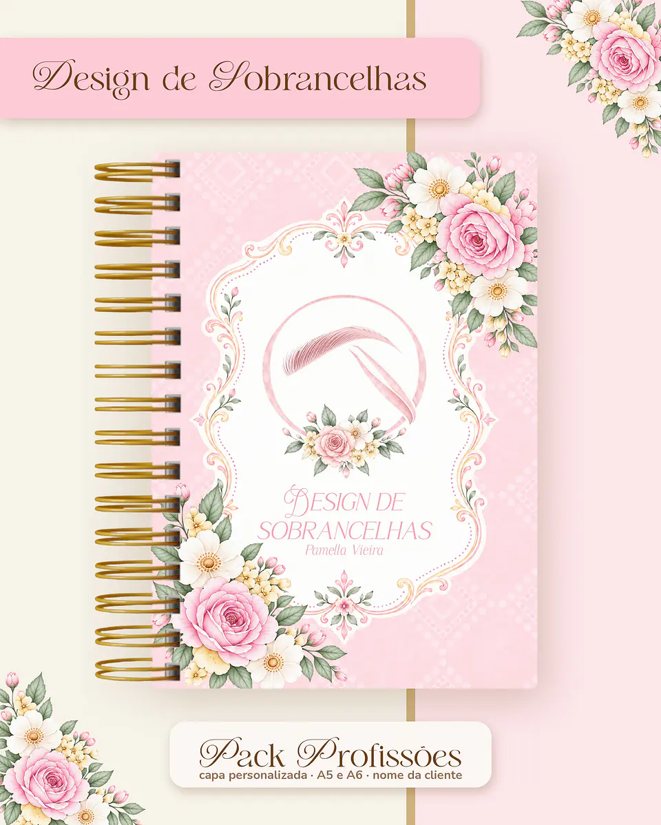 Pack Profissões 2027 - Floral Rosa 5