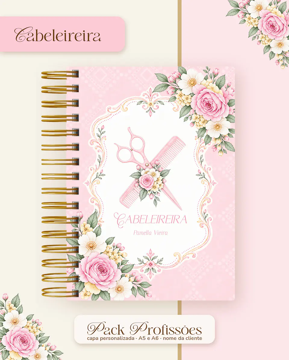 Pack Profissões 2027 - Floral Rosa 12