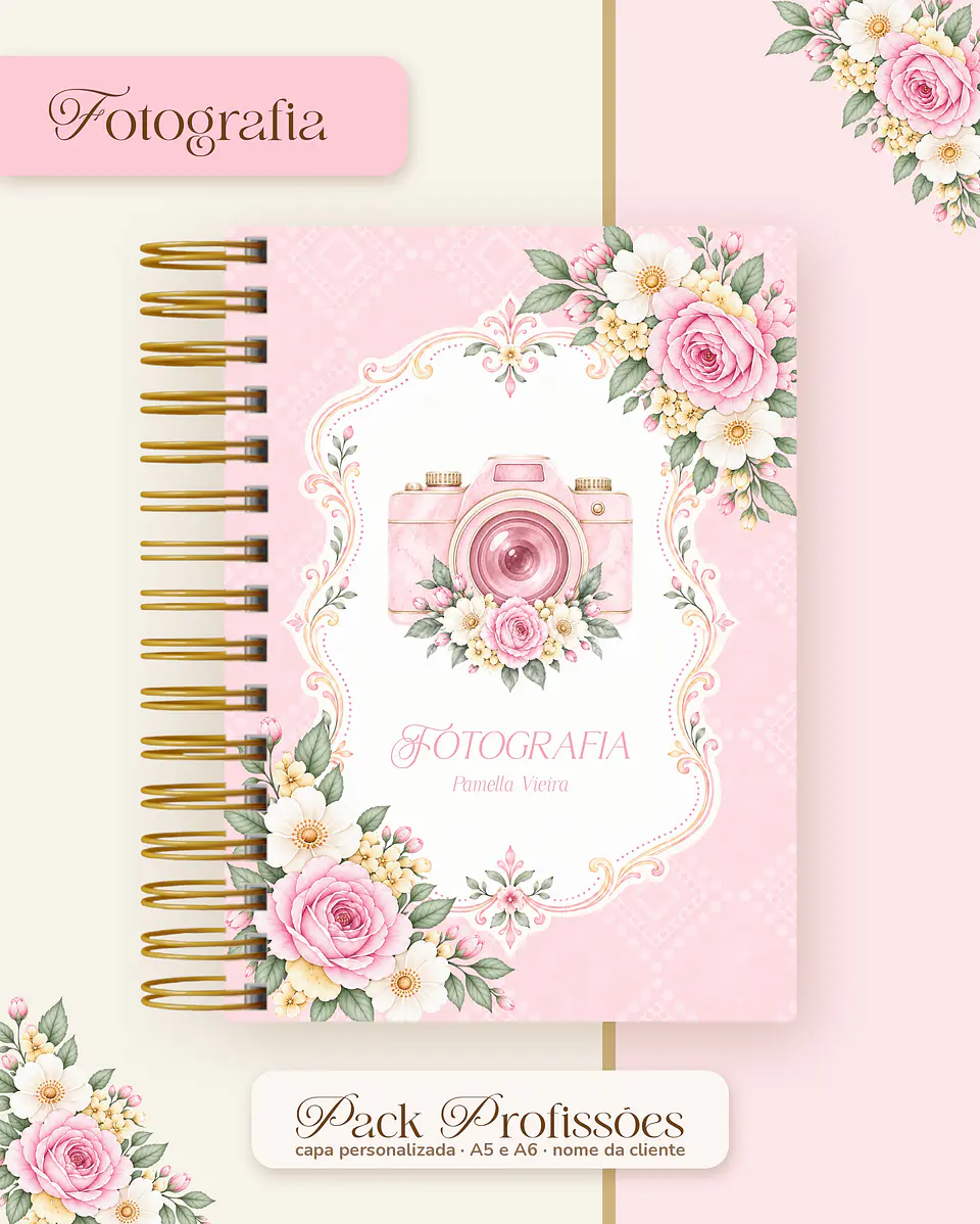 Pack Profissões 2027 - Floral Rosa 16