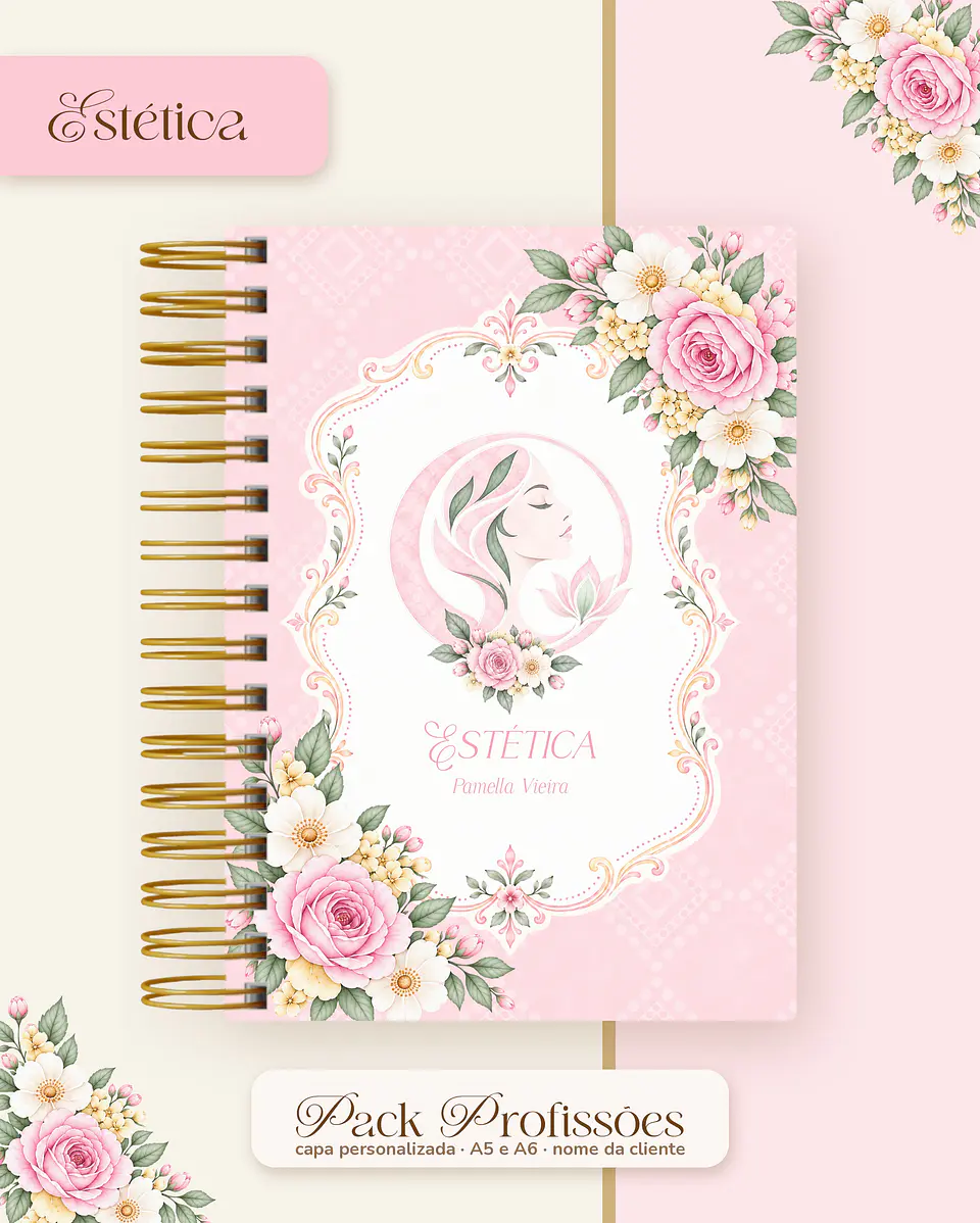 Pack Profissões 2027 - Floral Rosa 18