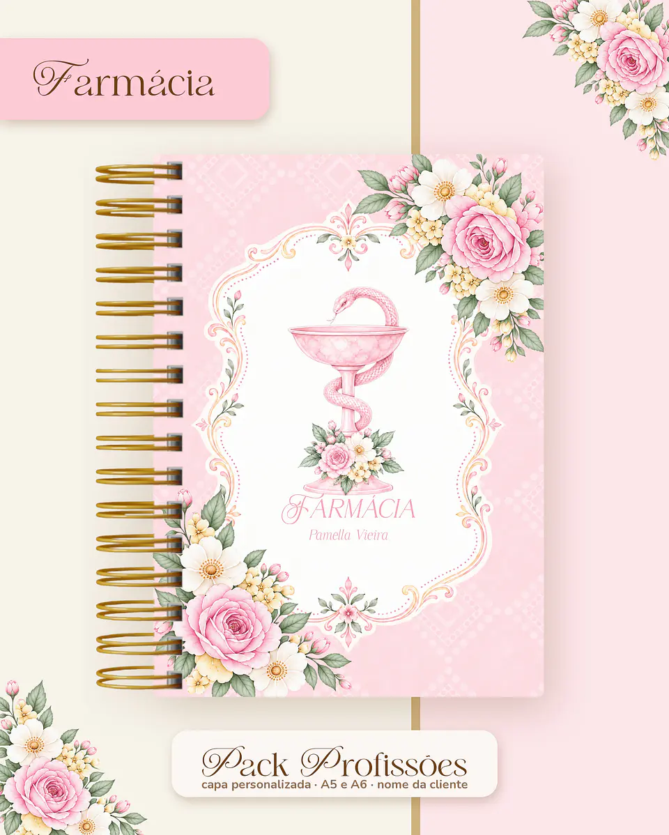 Pack Profissões 2027 - Floral Rosa 20
