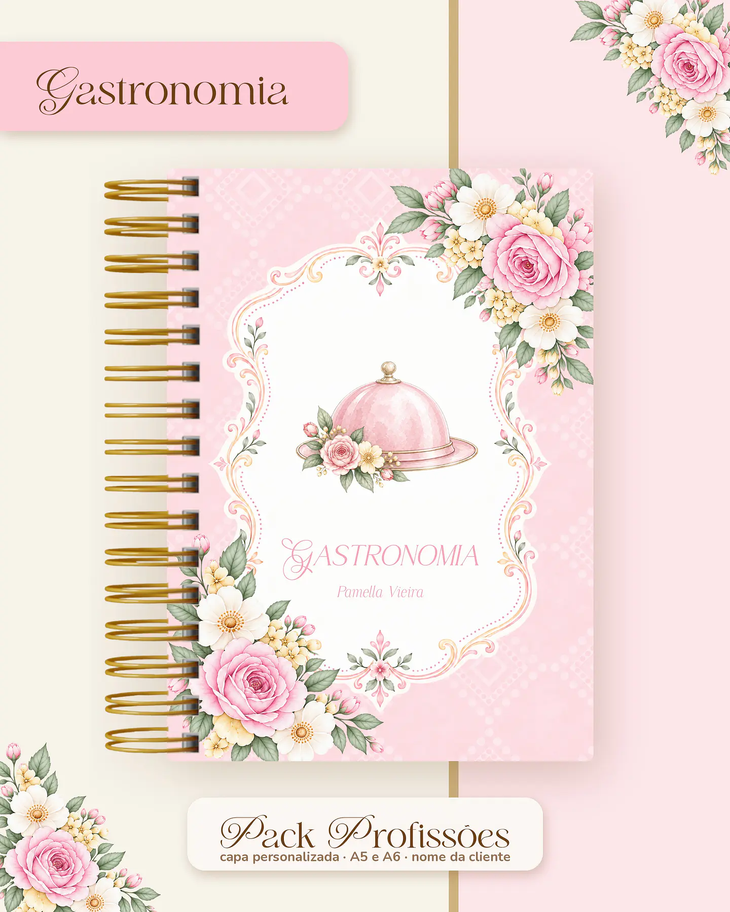 Pack Profissões 2027 - Floral Rosa 22
