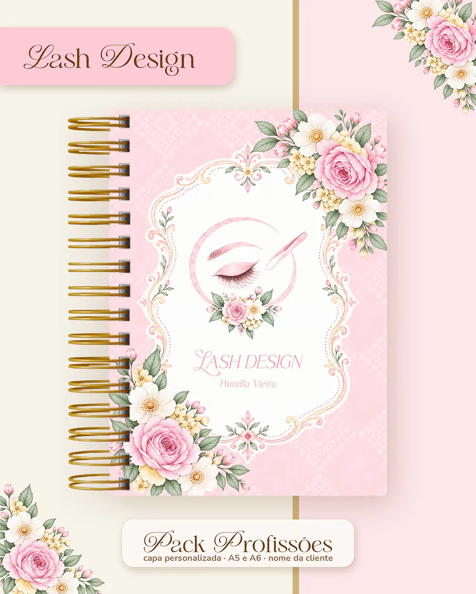 Pack Profissões 2027 - Floral Rosa 23