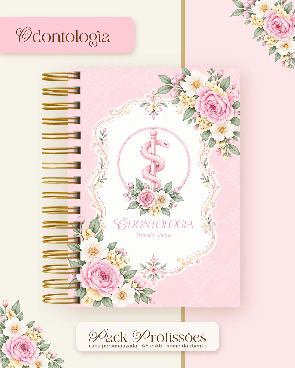 Pack Profissões 2027 - Floral Rosa 32