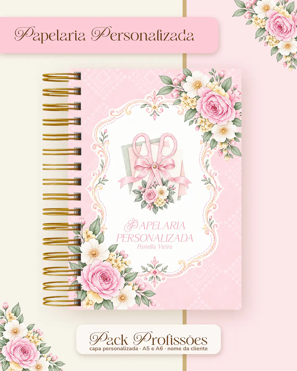 Pack Profissões 2027 - Floral Rosa 33
