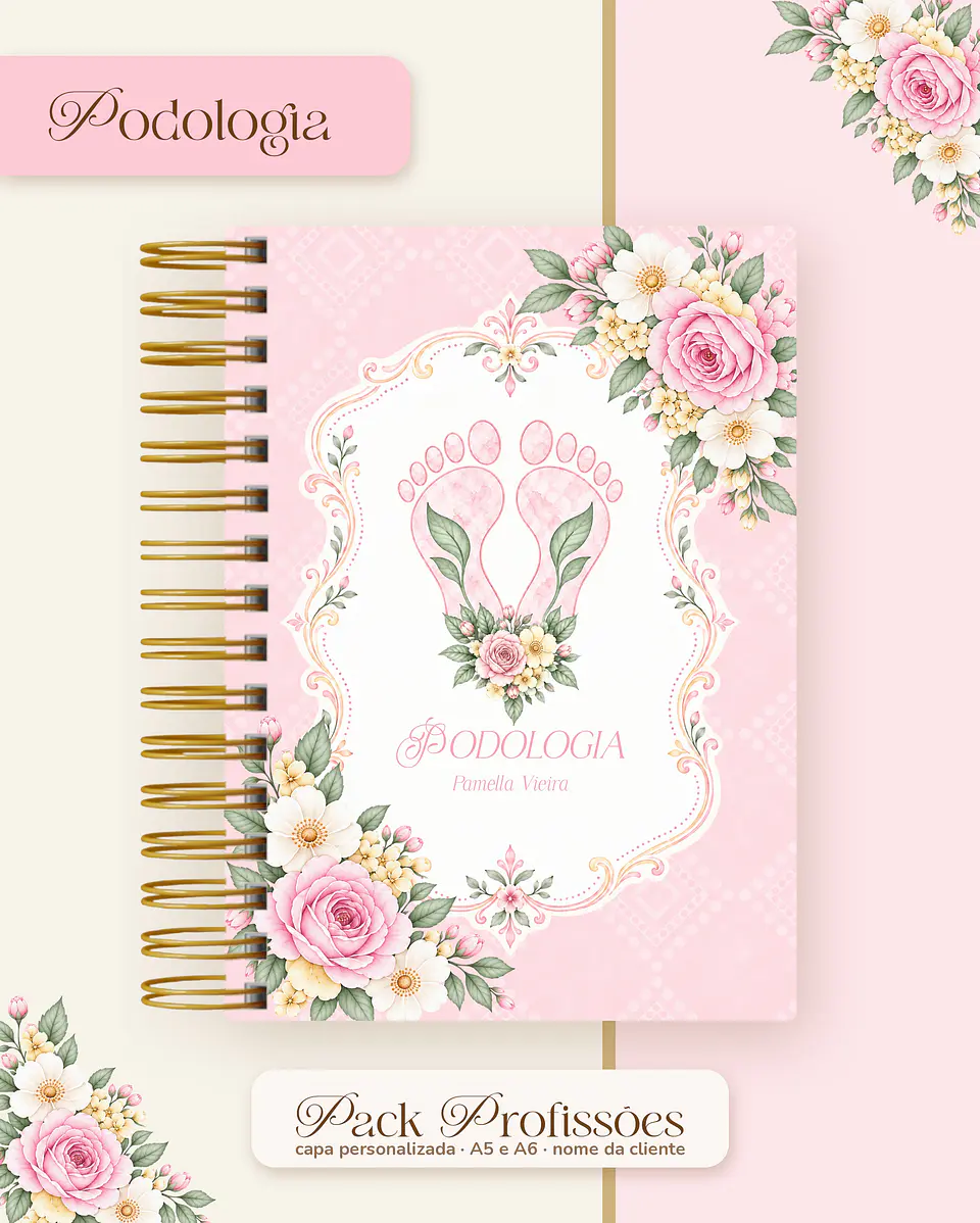 Pack Profissões 2027 - Floral Rosa 37