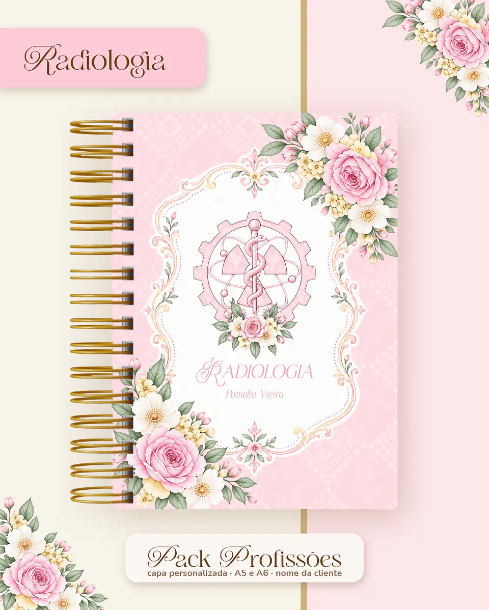 Pack Profissões 2027 - Floral Rosa 38