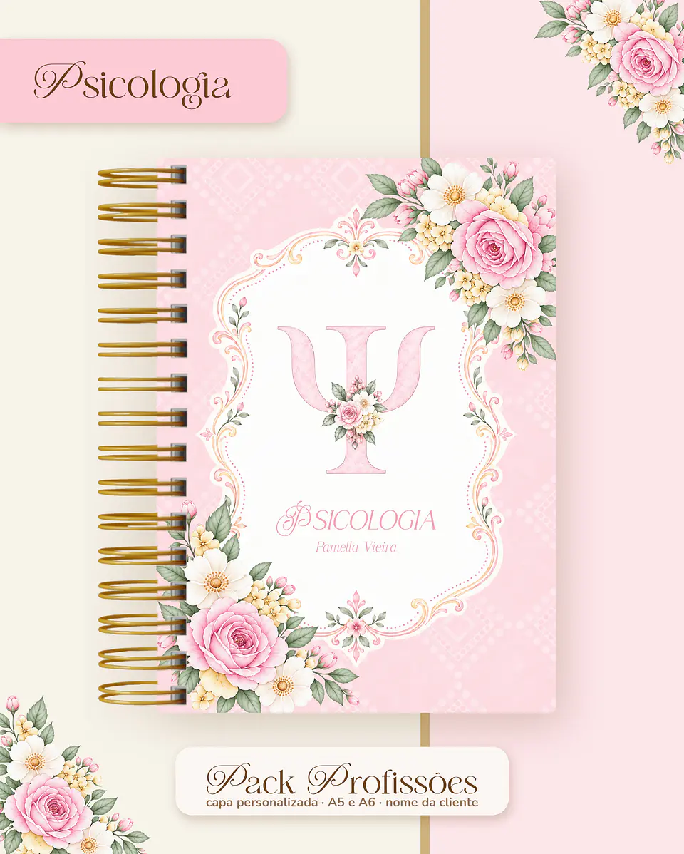 Pack Profissões 2027 - Floral Rosa 39