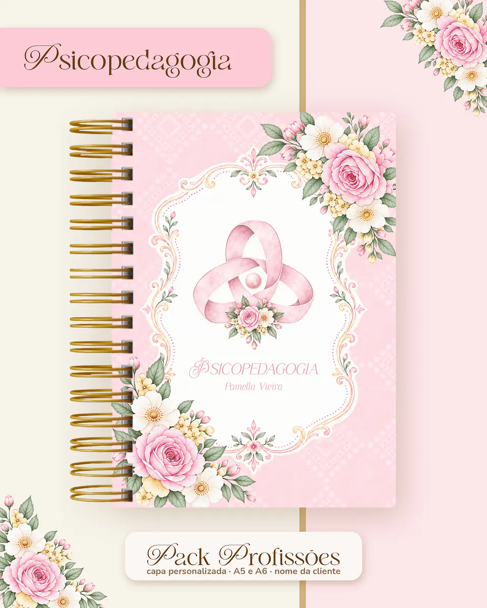Pack Profissões 2027 - Floral Rosa 41