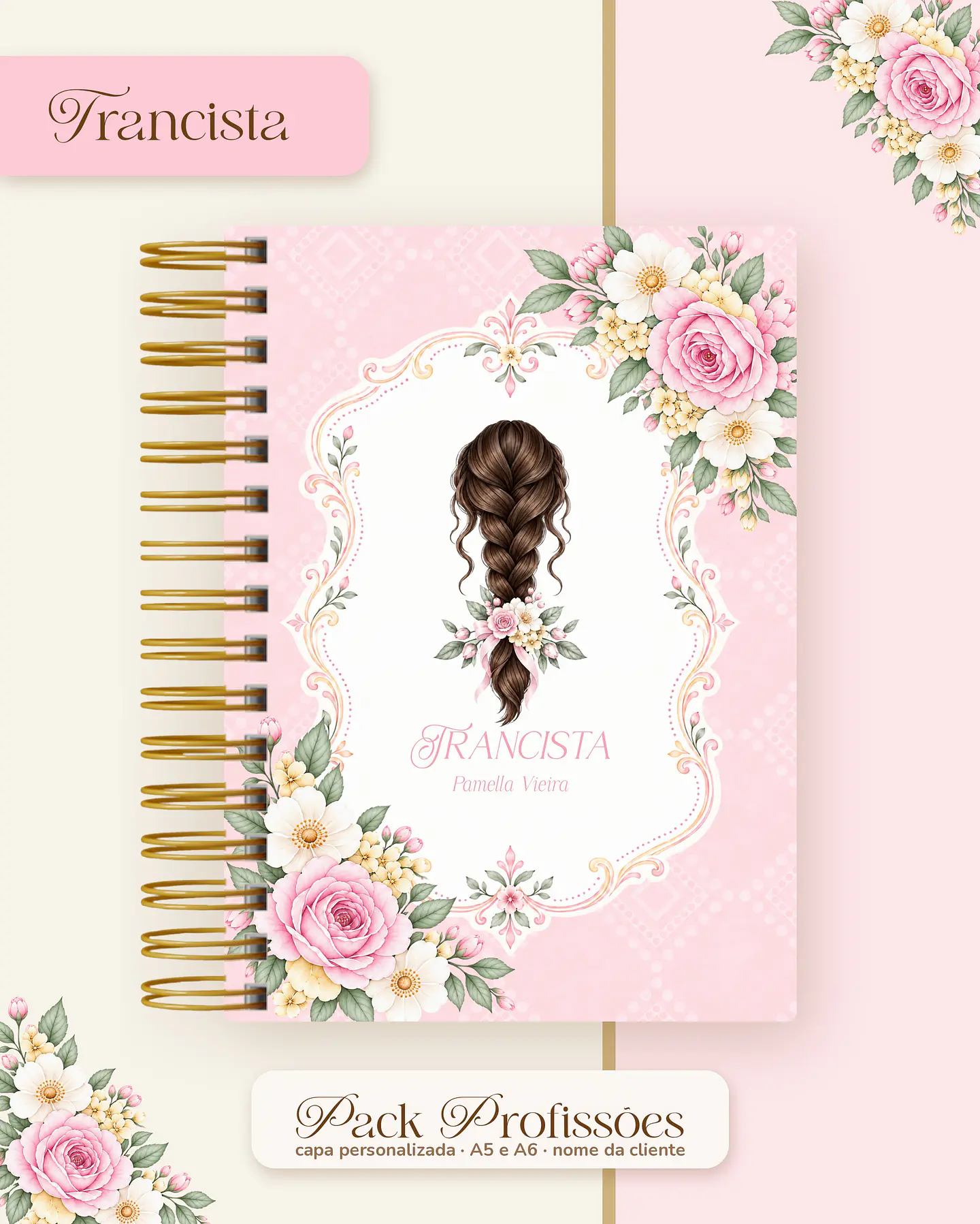 Pack Profissões 2027 - Floral Rosa 46