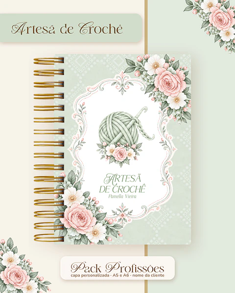 Pack Profissões 2027 - Floral Verde