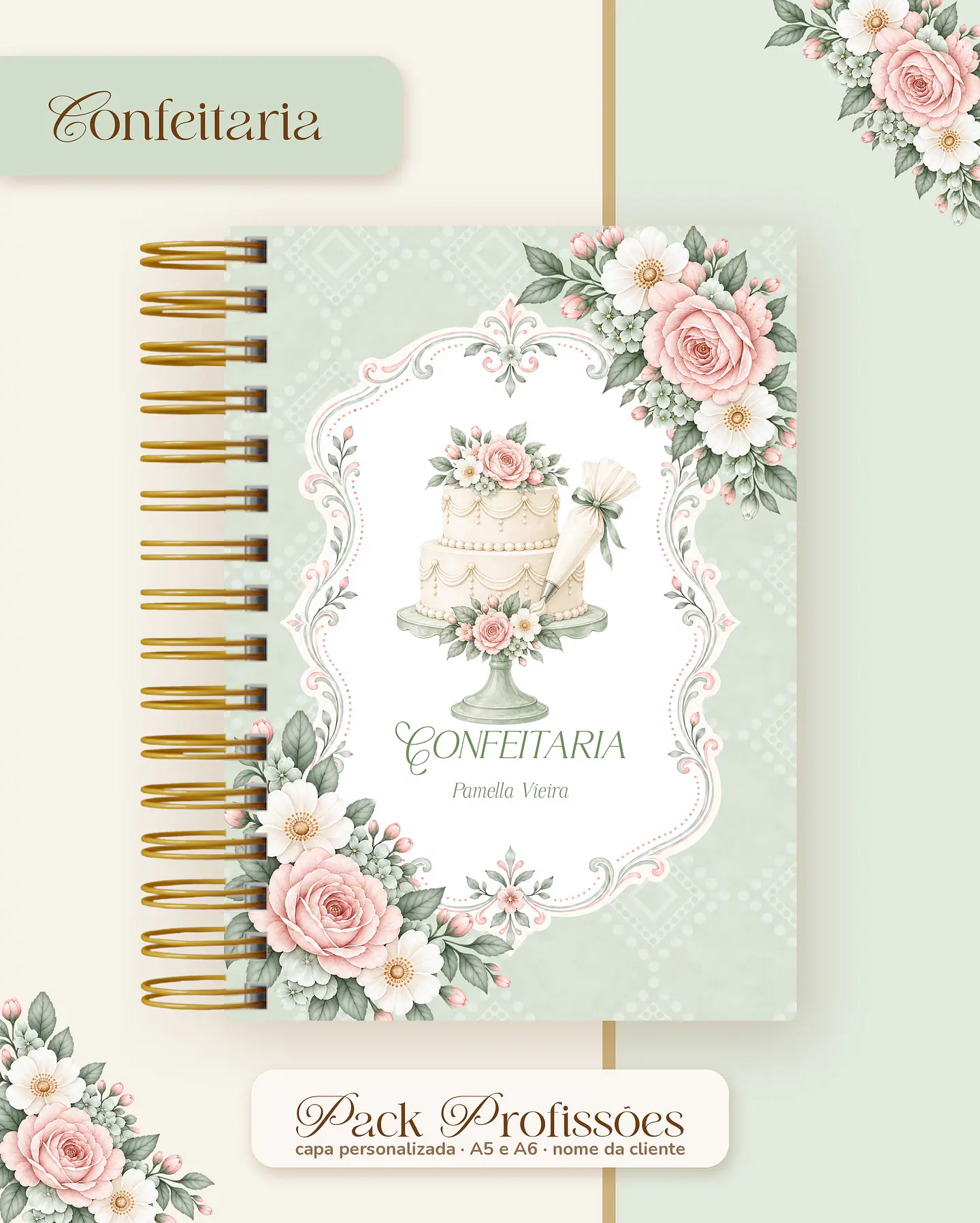 Pack Profissões 2027 - Floral Verde 5