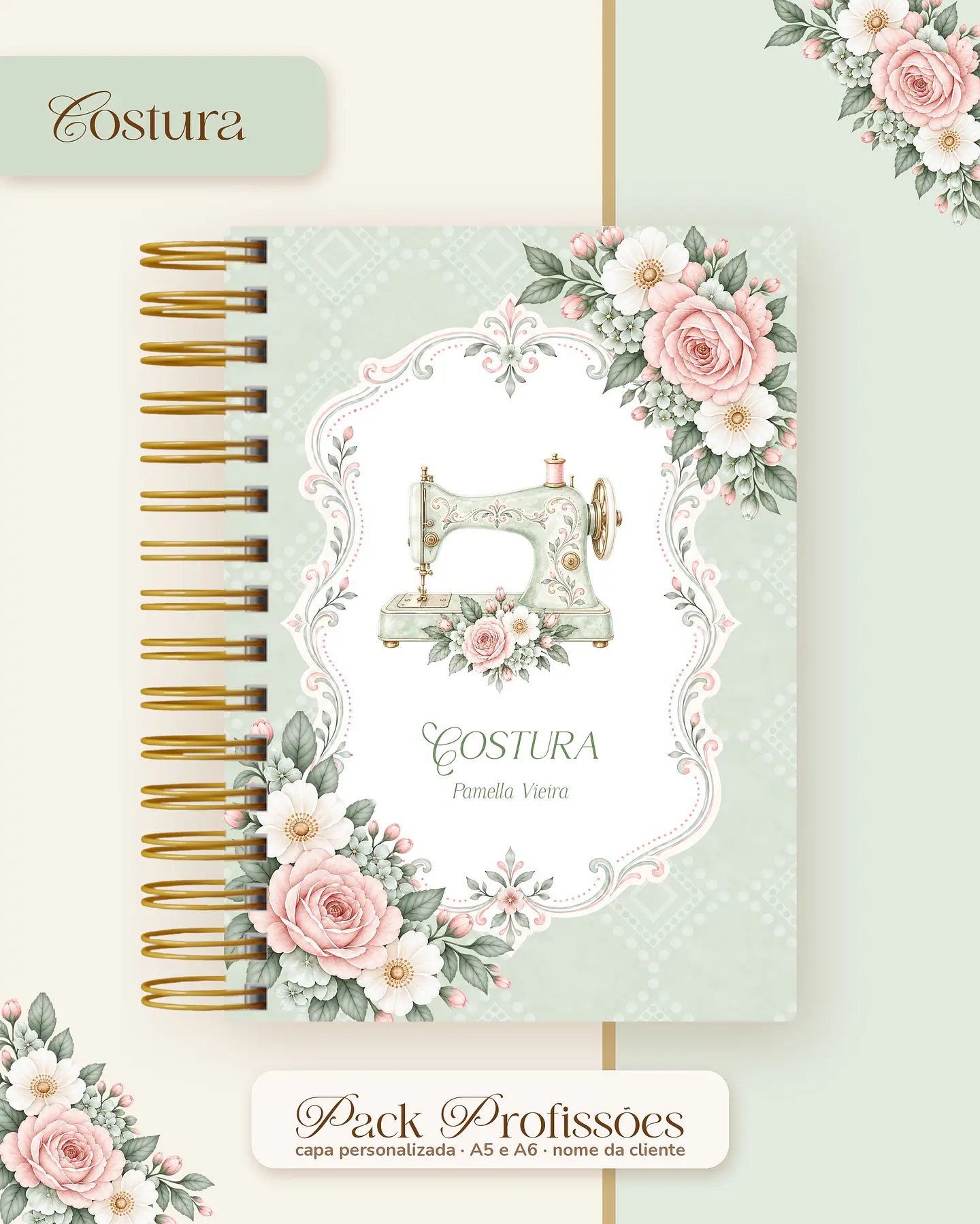 Pack Profissões 2027 - Floral Verde 8