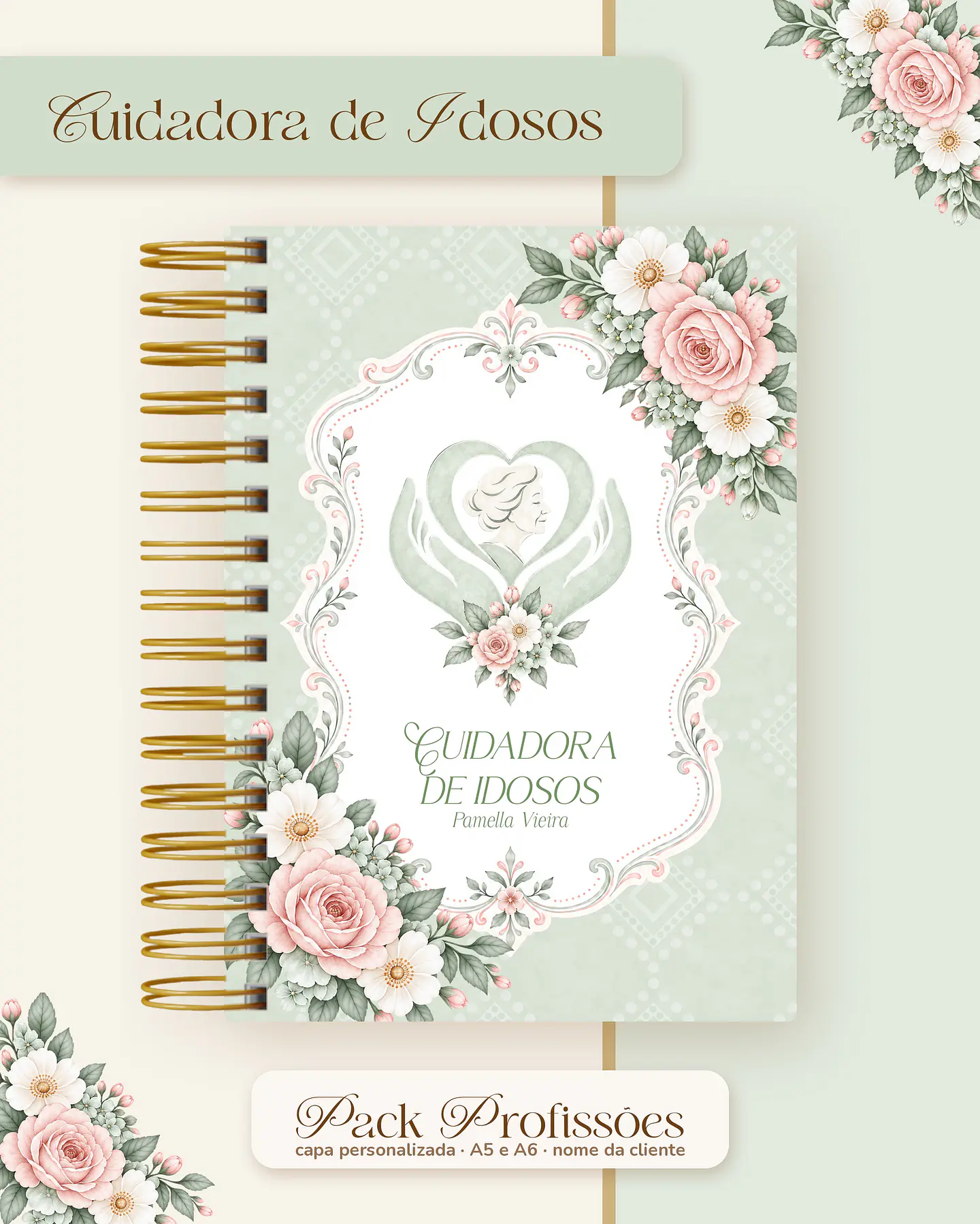 Pack Profissões 2027 - Floral Verde 11