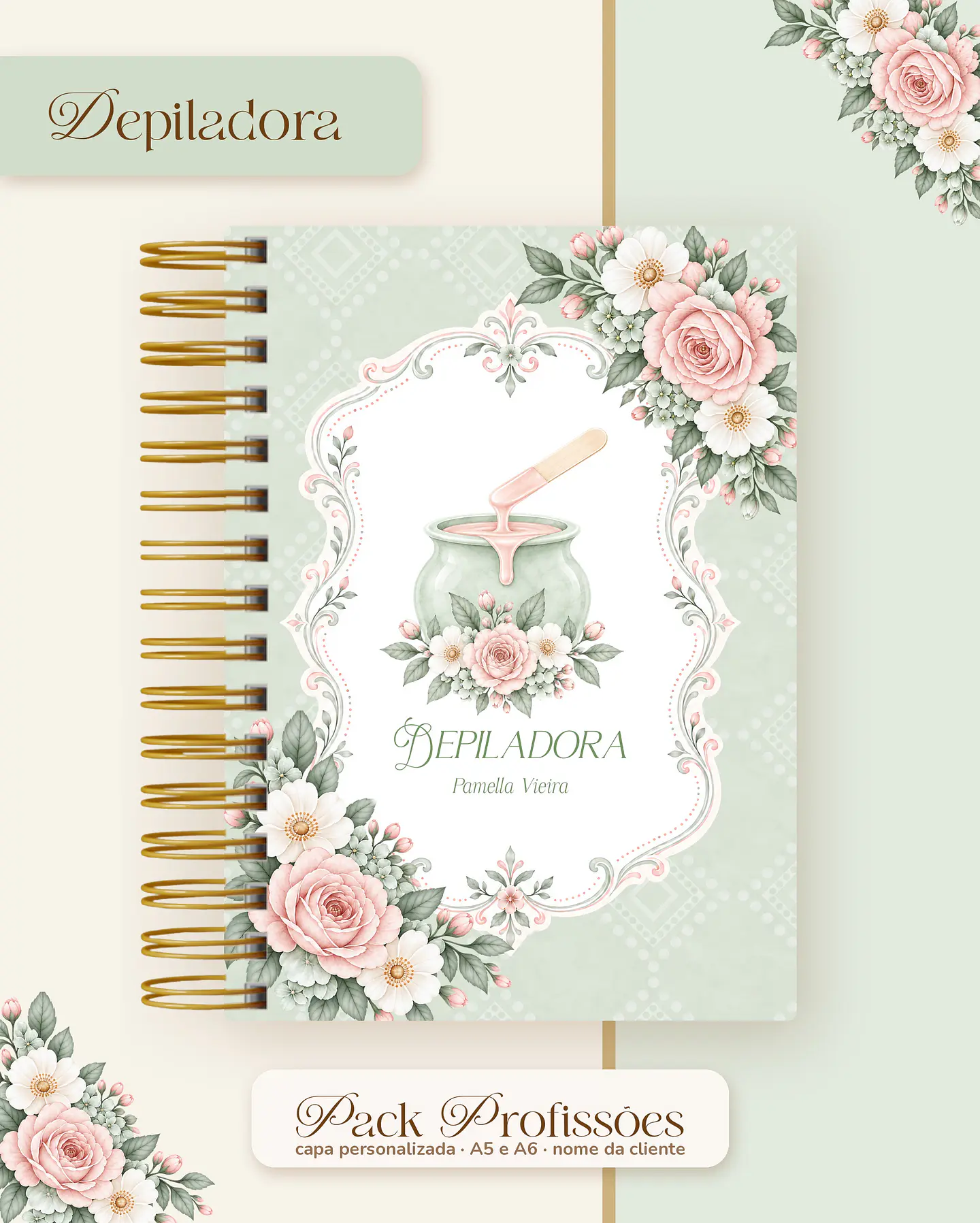 Pack Profissões 2027 - Floral Verde 12