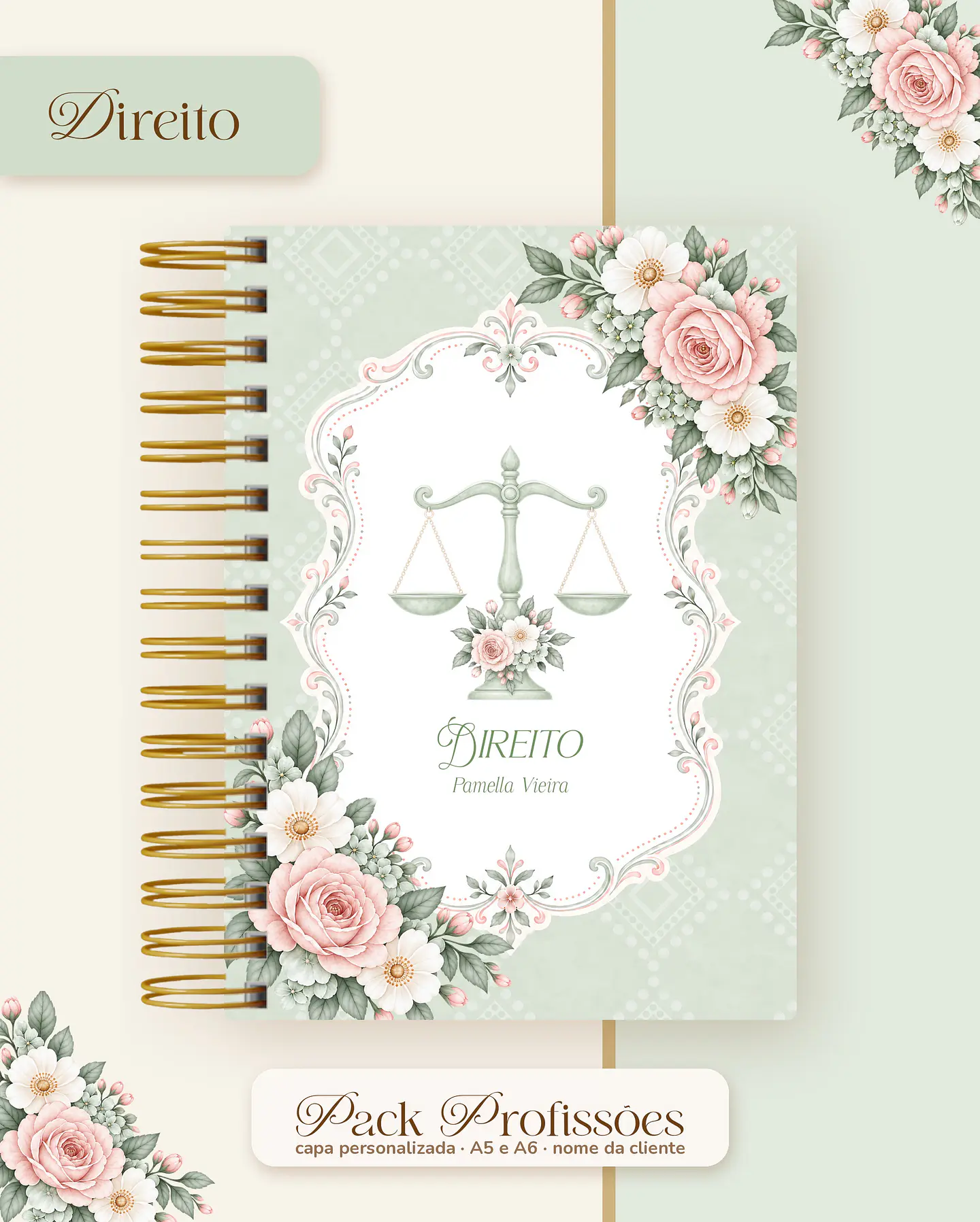 Pack Profissões 2027 - Floral Verde 13