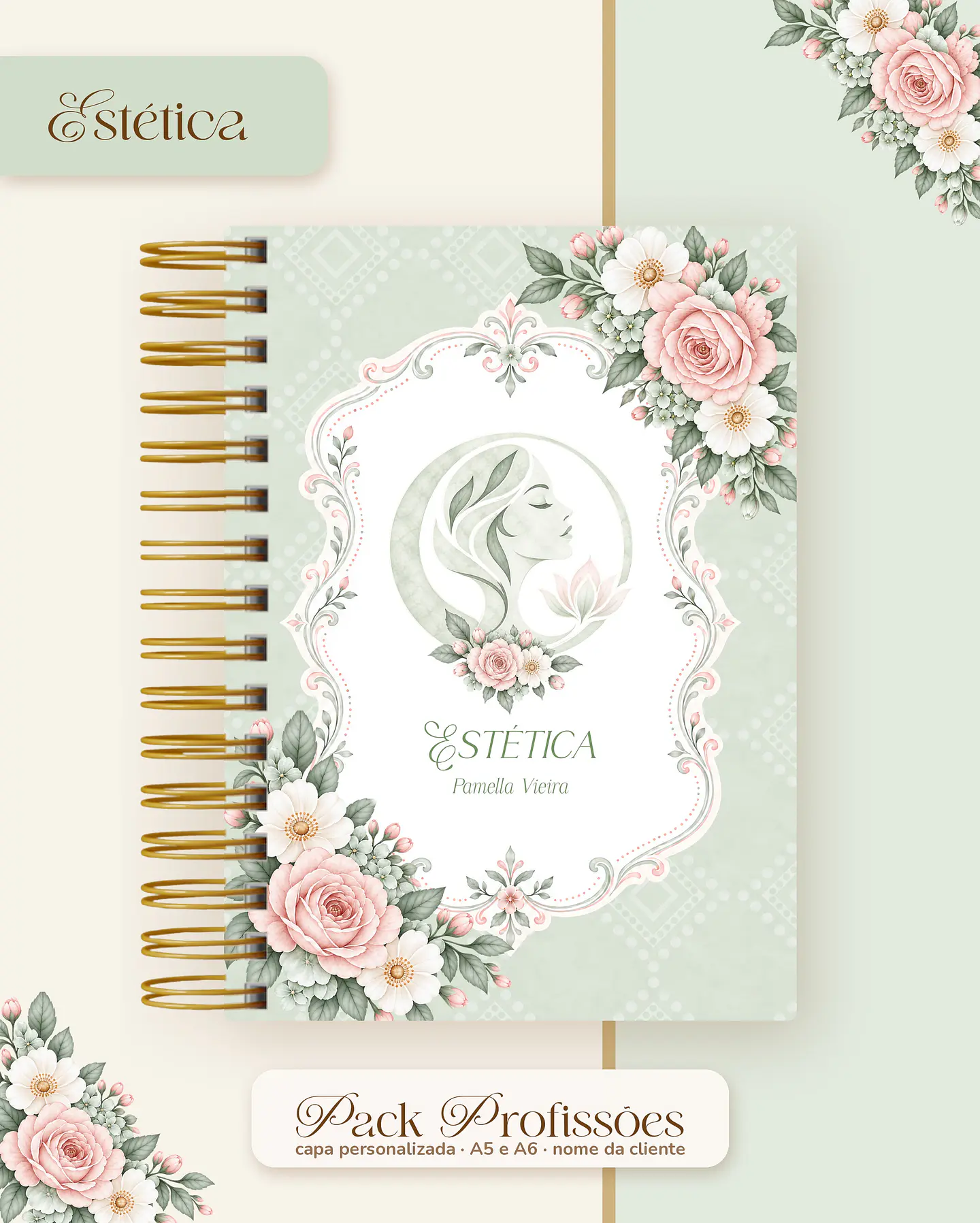 Pack Profissões 2027 - Floral Verde 18