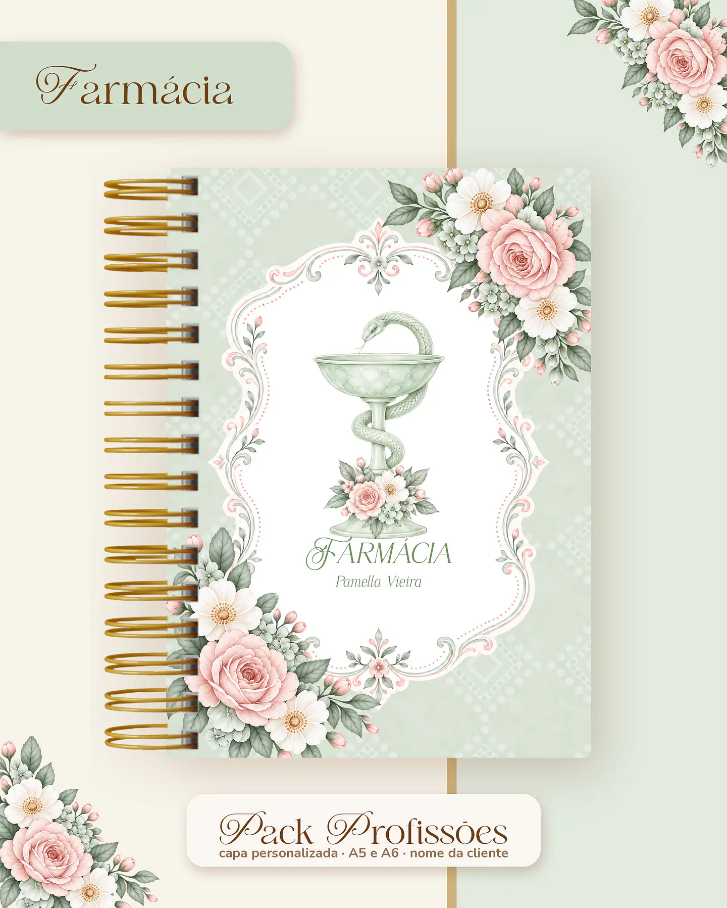 Pack Profissões 2027 - Floral Verde 22