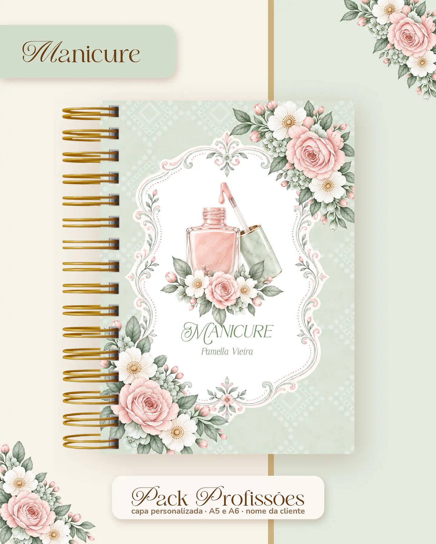 Pack Profissões 2027 - Floral Verde 24
