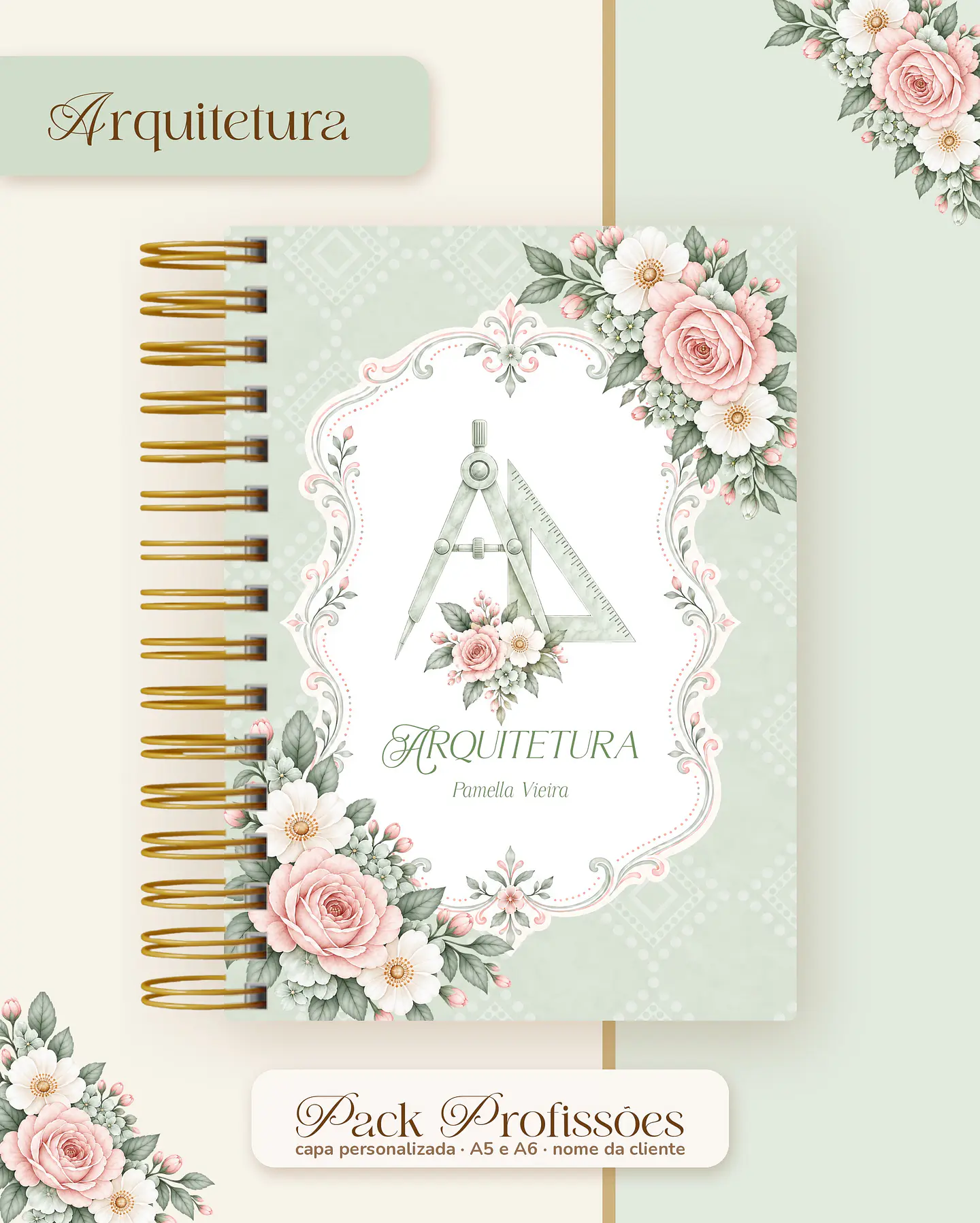 Pack Profissões 2027 - Floral Verde 25