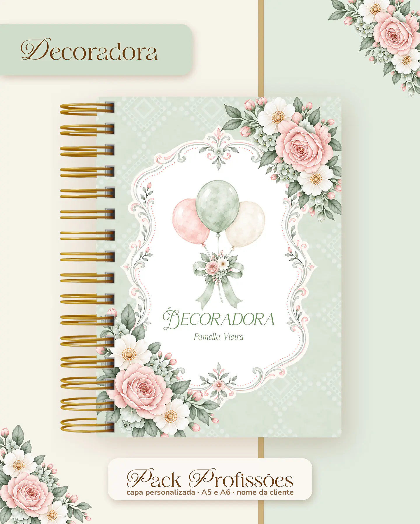 Pack Profissões 2027 - Floral Verde 26