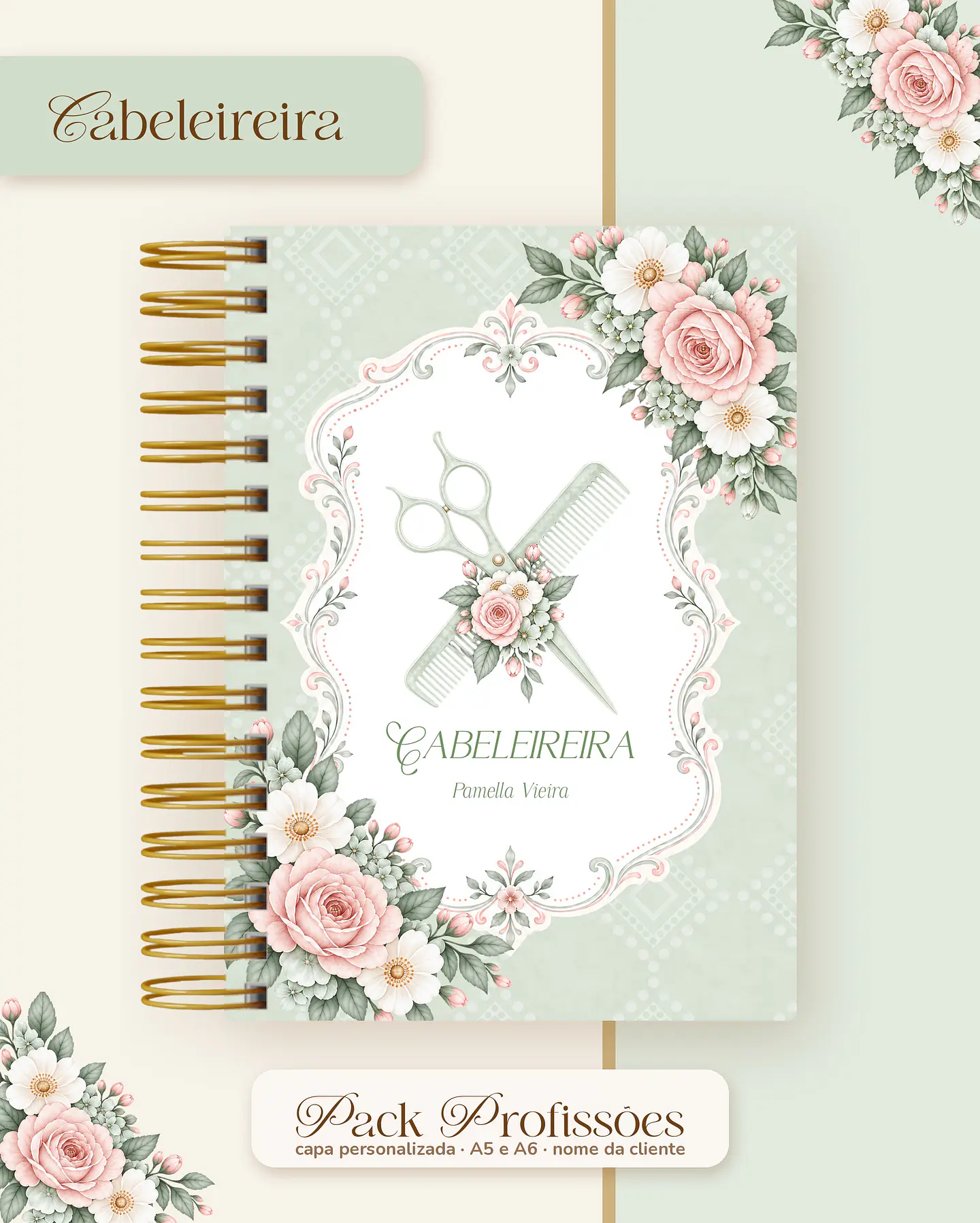 Pack Profissões 2027 - Floral Verde 27