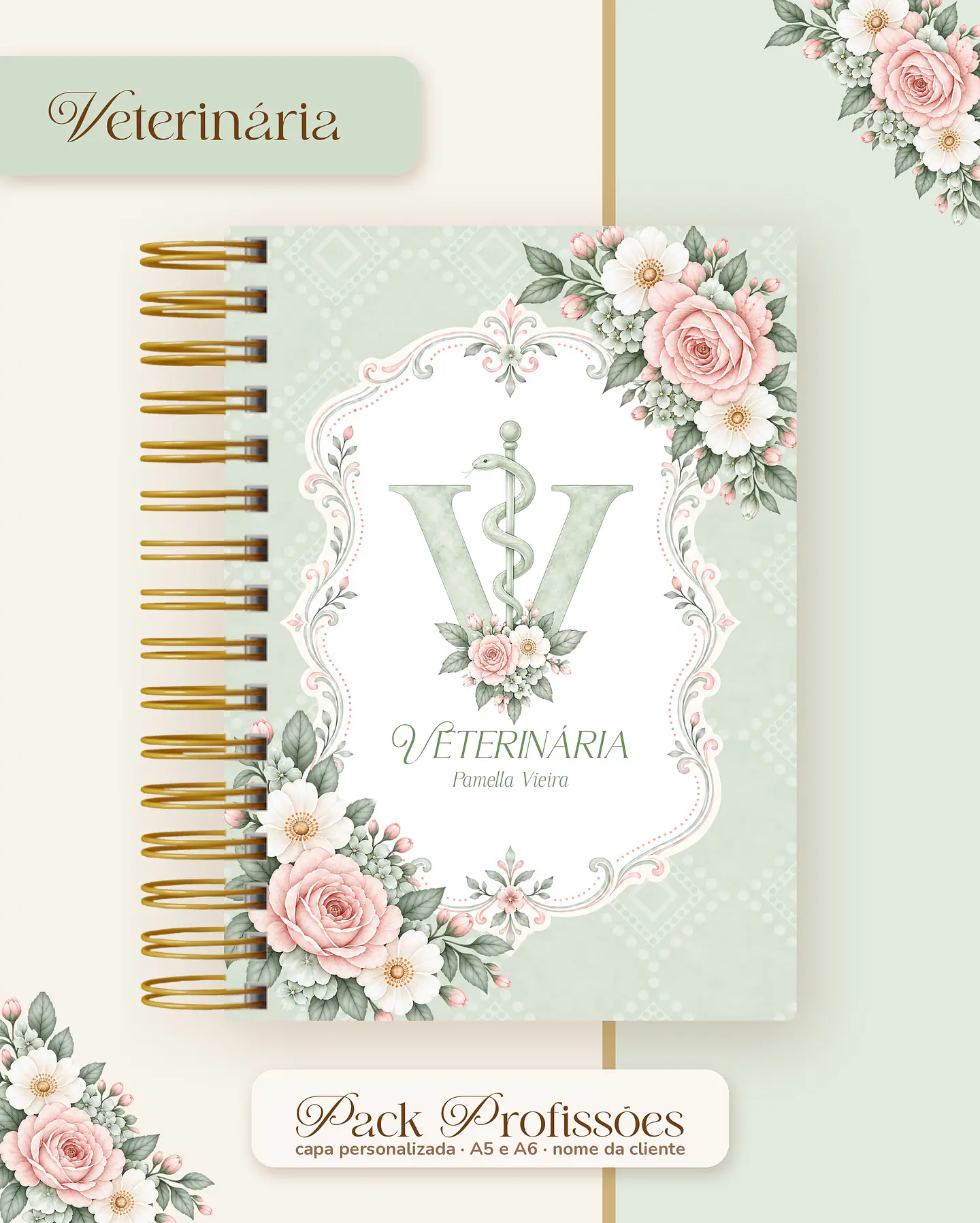 Pack Profissões 2027 - Floral Verde 30