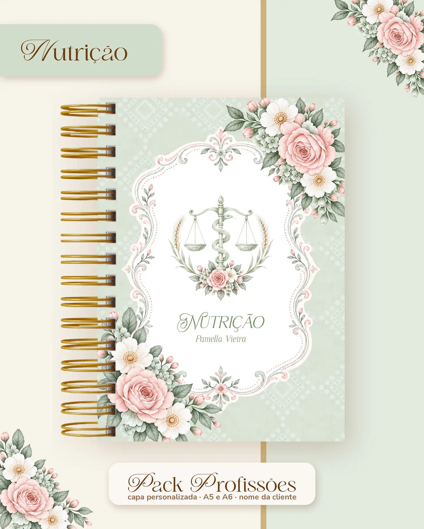 Pack Profissões 2027 - Floral Verde 32