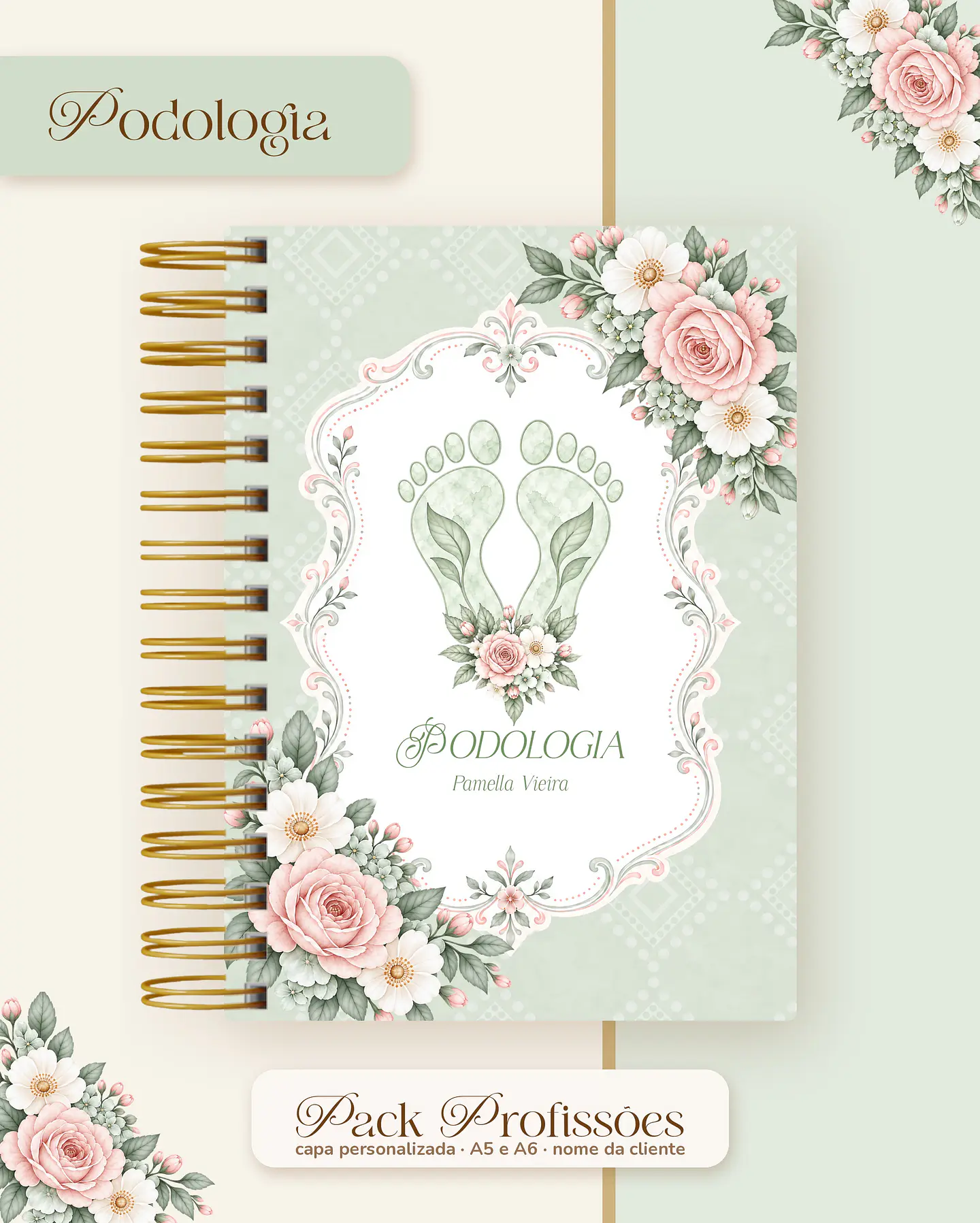 Pack Profissões 2027 - Floral Verde 34