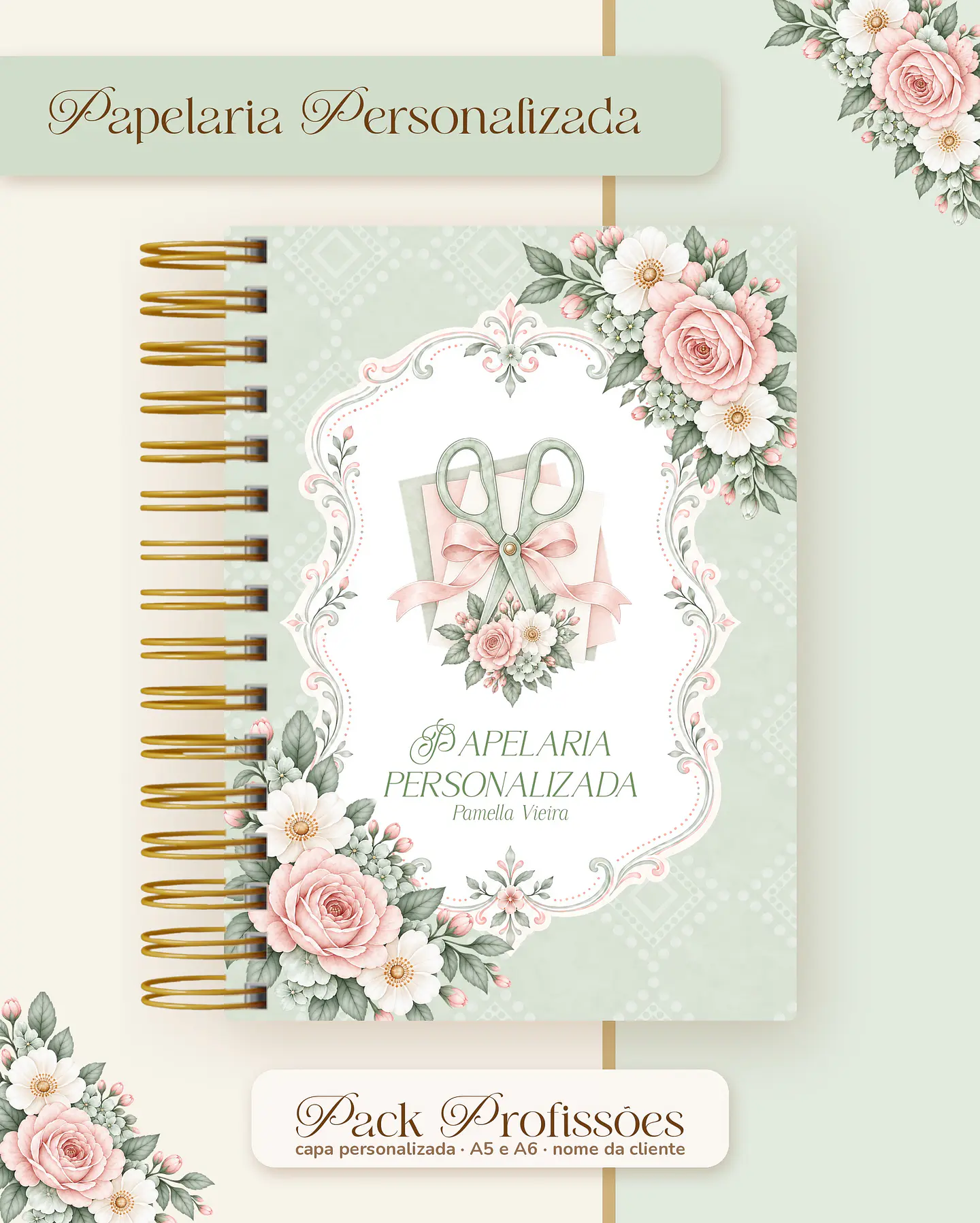 Pack Profissões 2027 - Floral Verde 35
