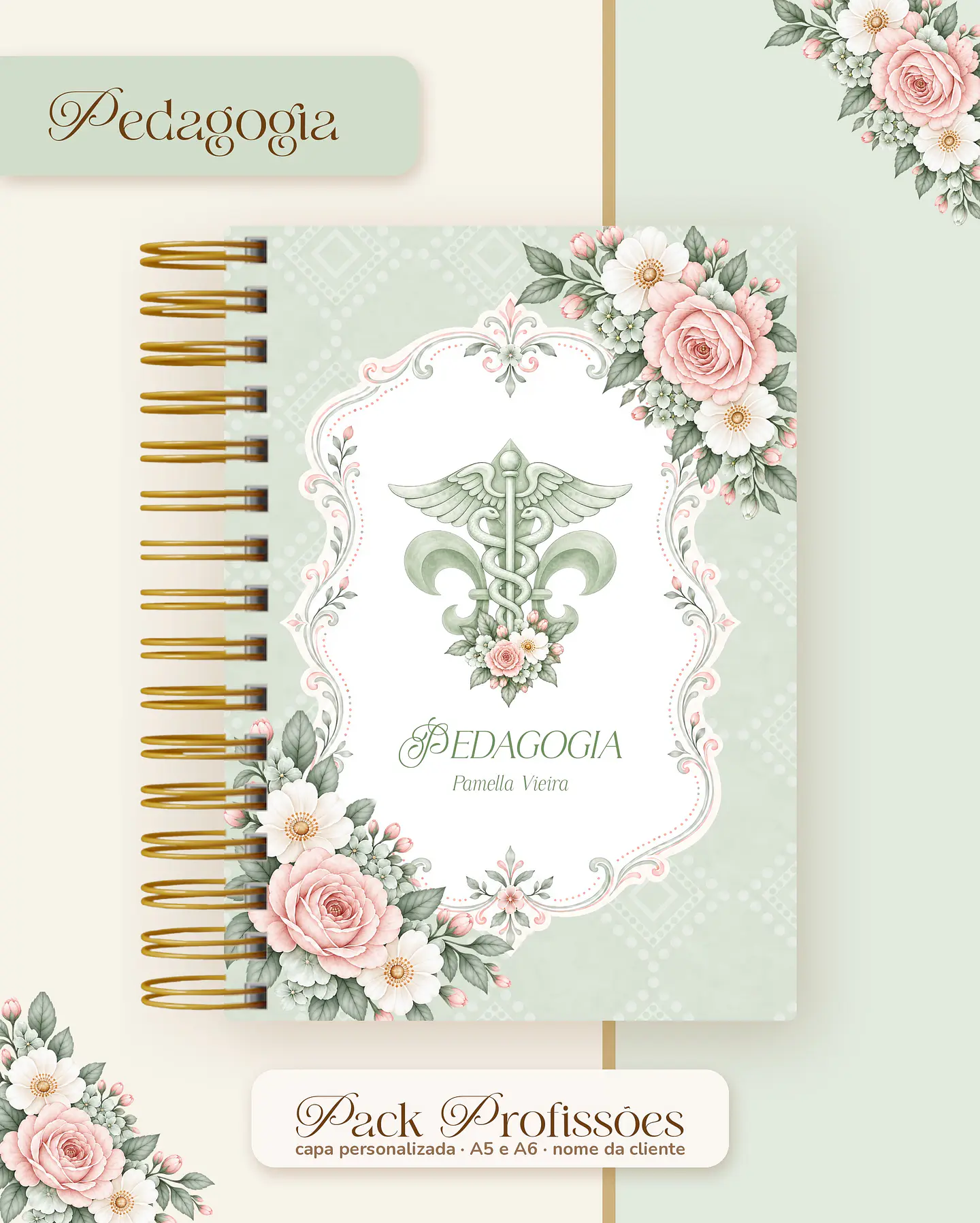 Pack Profissões 2027 - Floral Verde 36