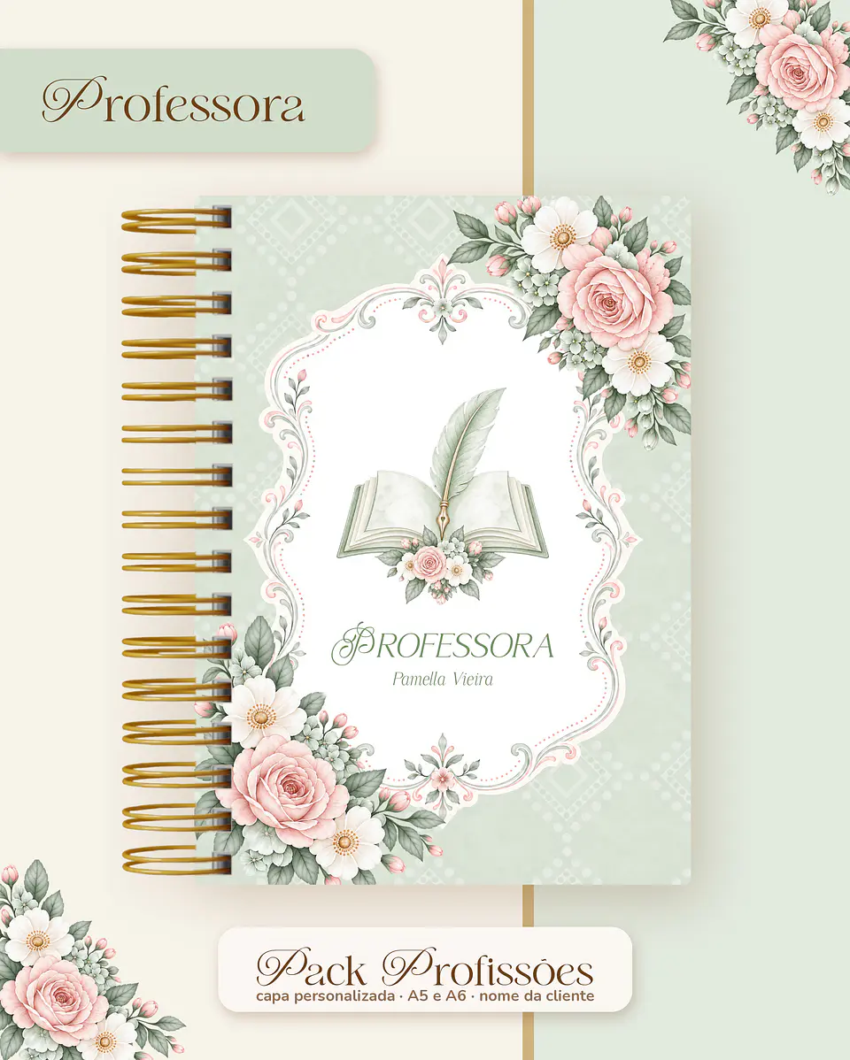 Pack Profissões 2027 - Floral Verde 39