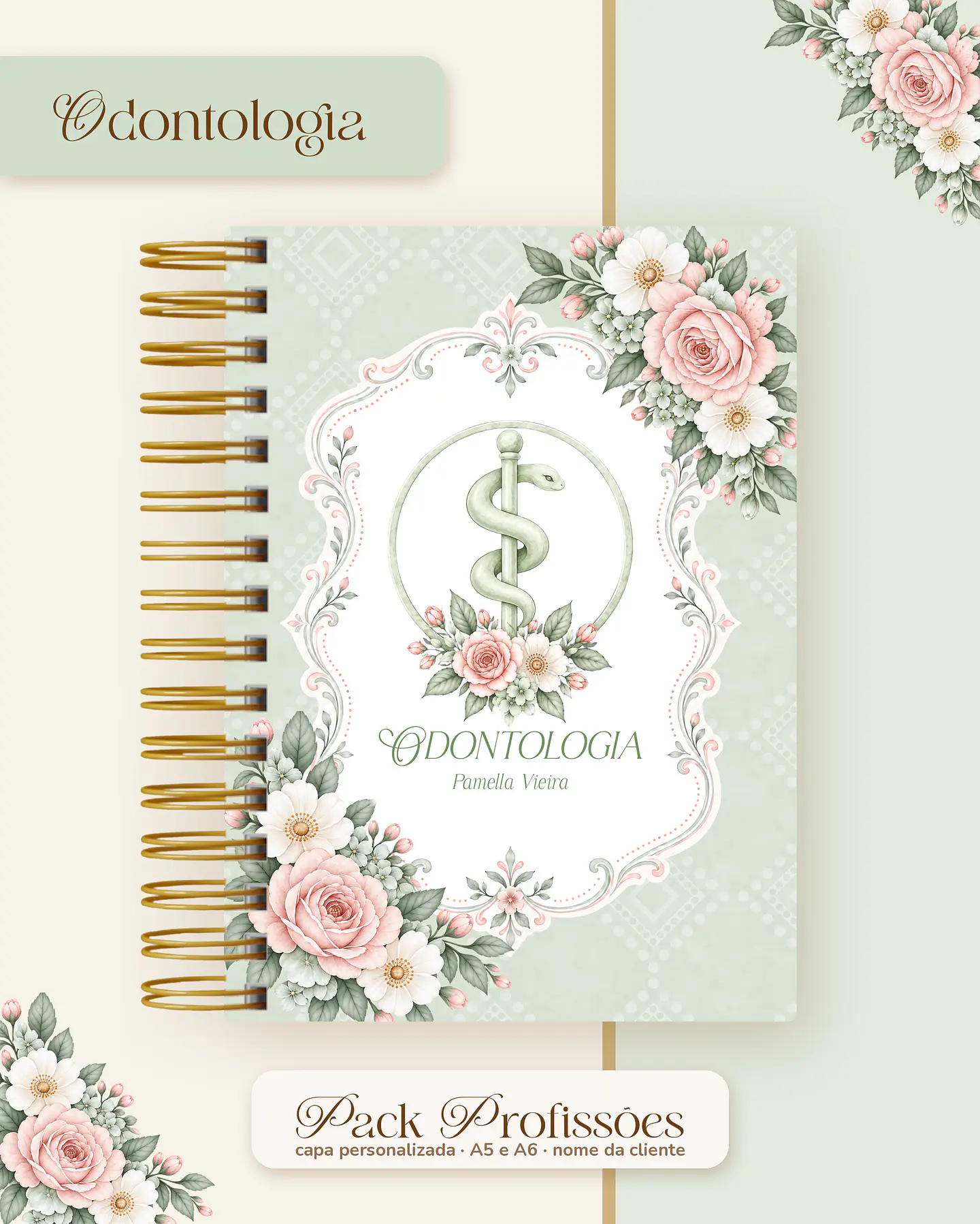 Pack Profissões 2027 - Floral Verde 44