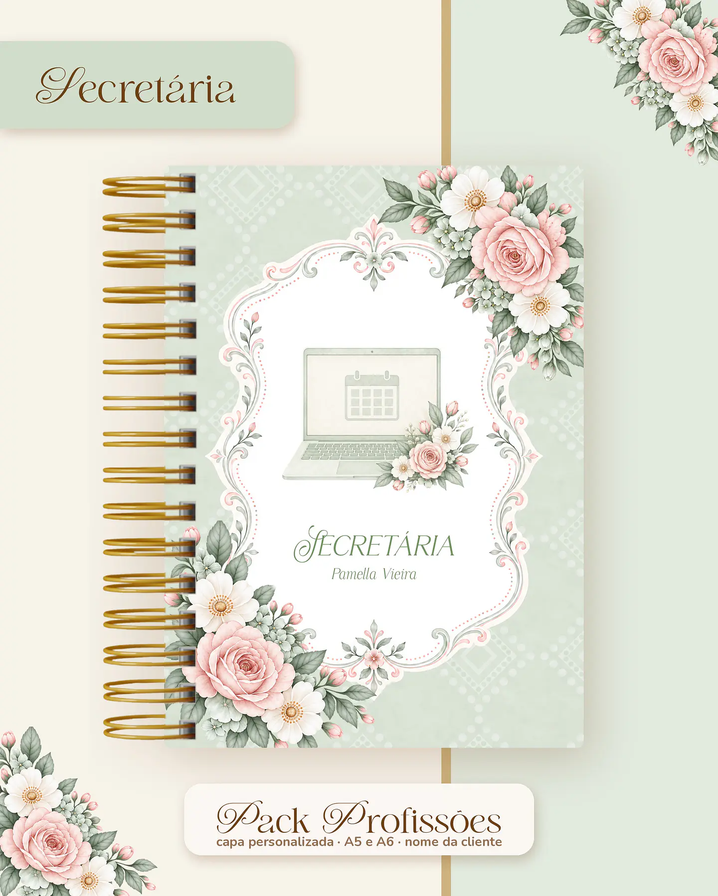 Pack Profissões 2027 - Floral Verde 46