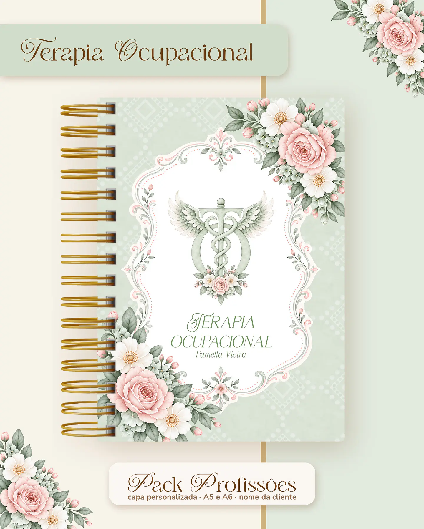 Pack Profissões 2027 - Floral Verde 48