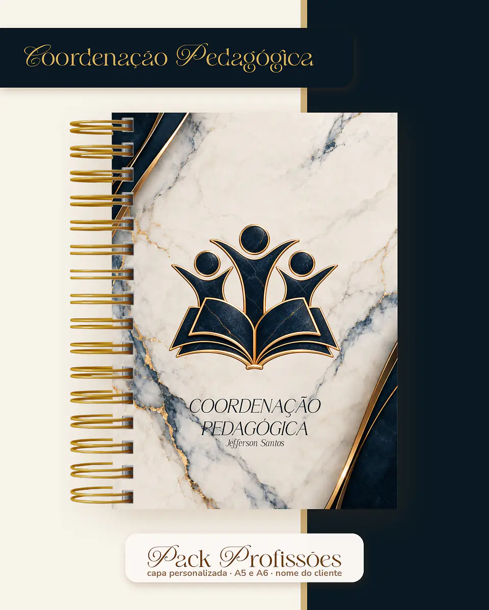 Pack Profissões 2027 - Marmorizada Masculina Azul 7