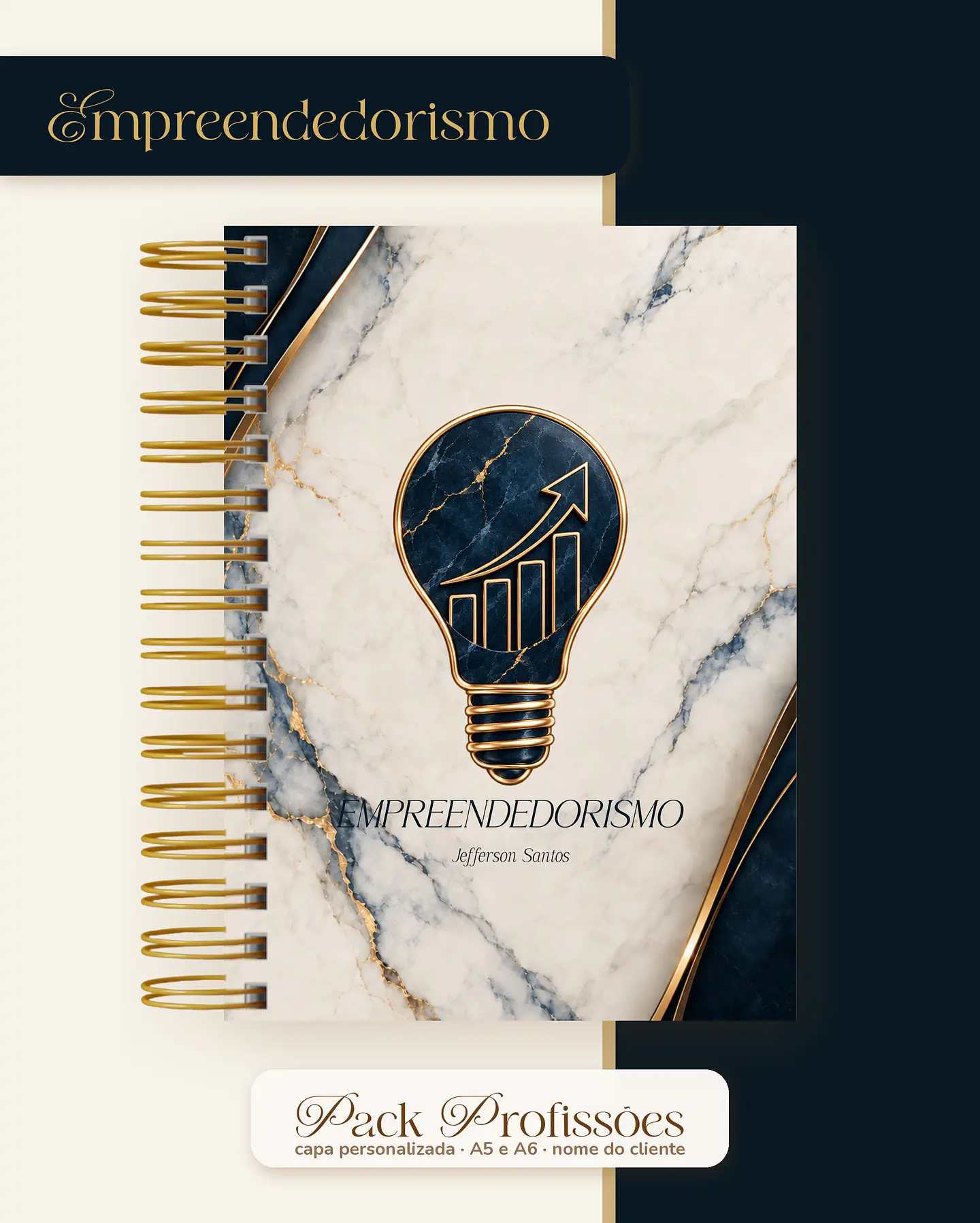 Pack Profissões 2027 - Marmorizada Masculina Azul 9