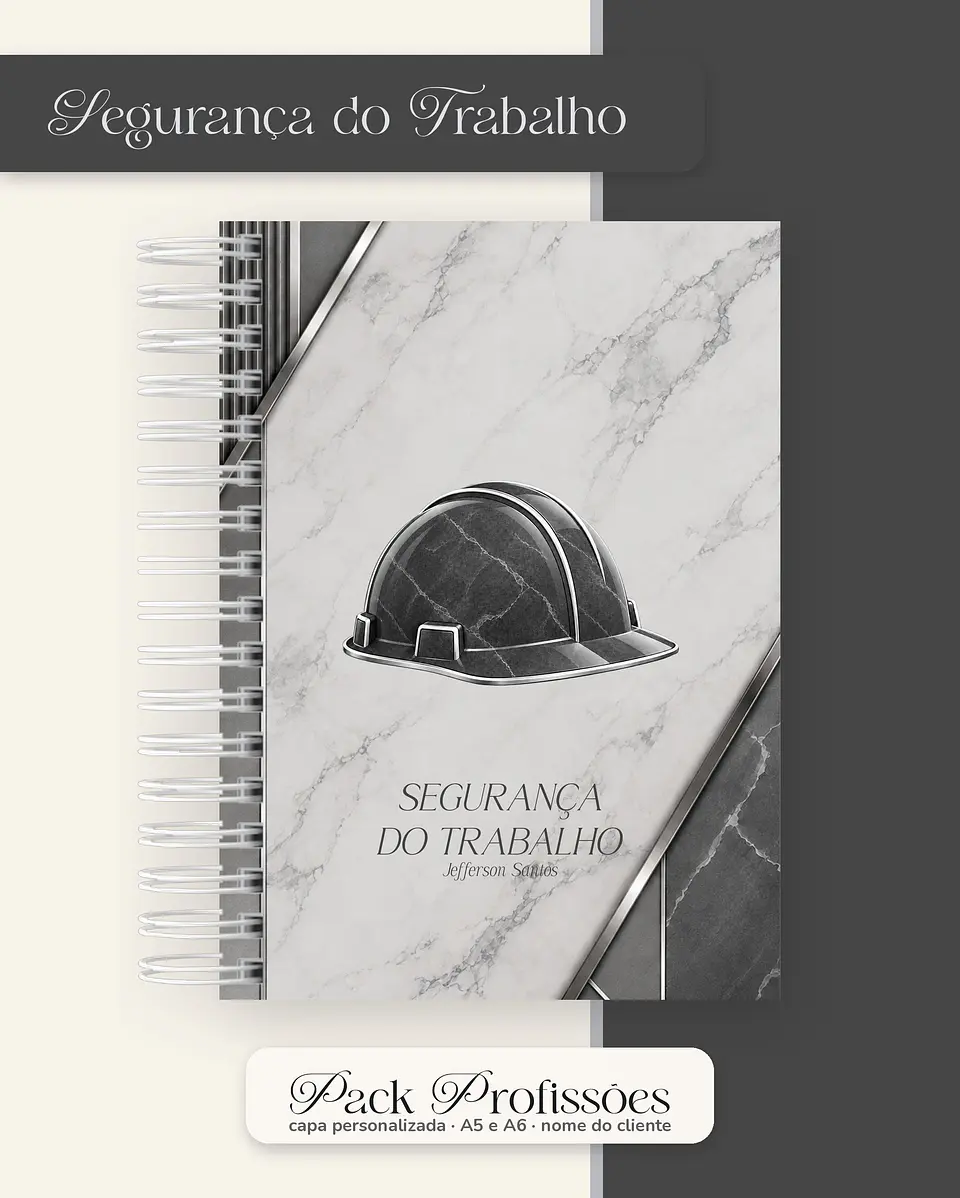 Pack Profissões 2027 - Marmorizada Masculina Preta 2