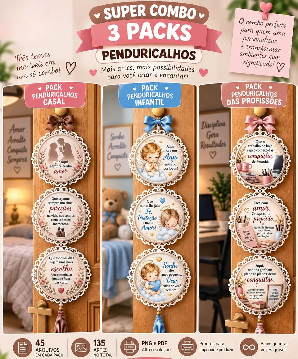 Packs Penduricalhos - Arquivos de Corte 1