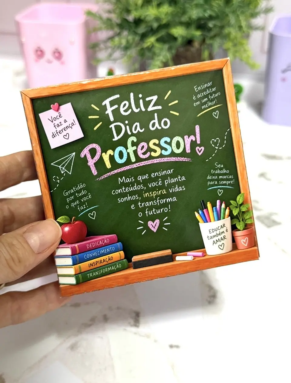 Caixa para 4 Doces - Dia dos Professores 2