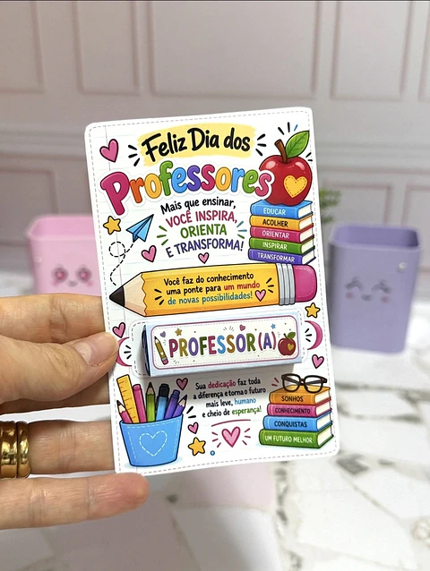 Cartão para Bis - Dia dos Professores