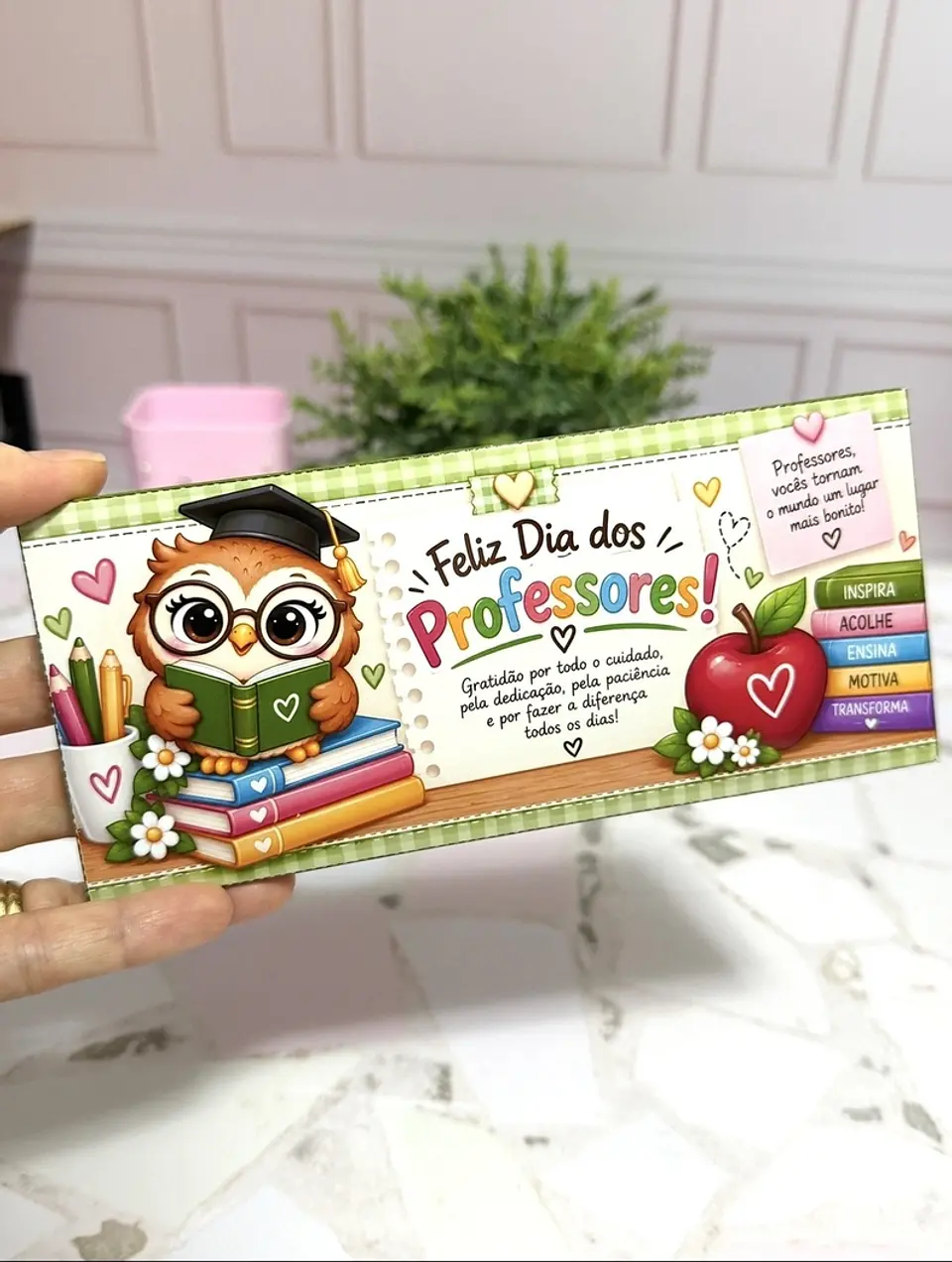 Porta Barra de Chocolate - Dia dos Professores 1
