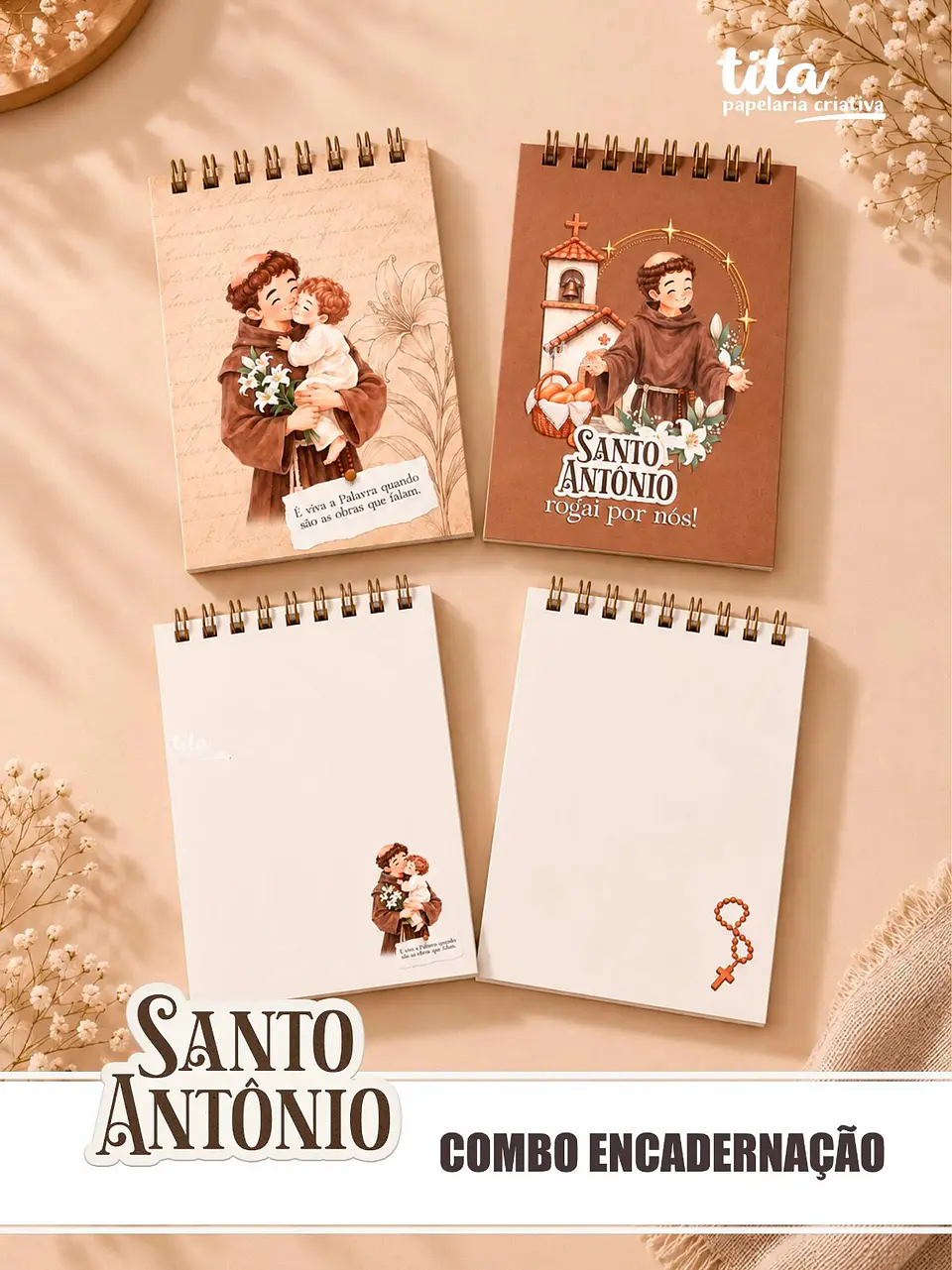 Santos - Combo Encadernação 02 (Antônio, Francisco e Pedro) 2