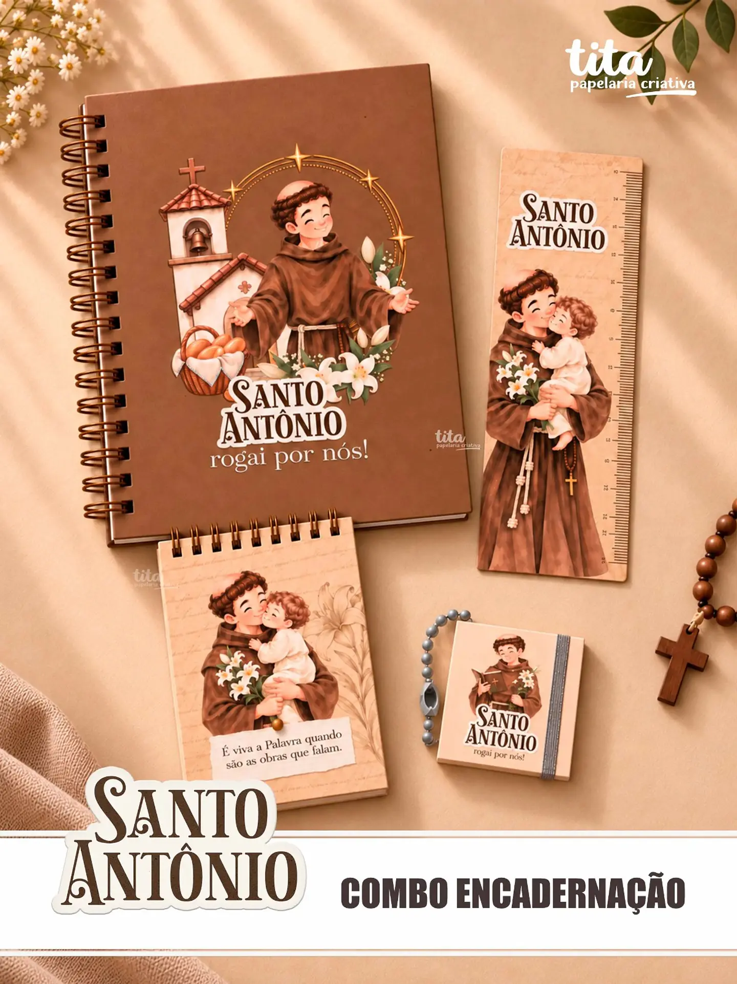 Santos - Combo Encadernação 02 (Antônio, Francisco e Pedro) 5