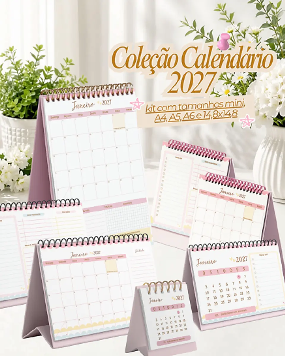 Coleção Calendário 2027 - Algodão Doce 1