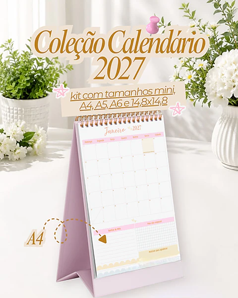 Coleção Calendário 2027 - Algodão Doce